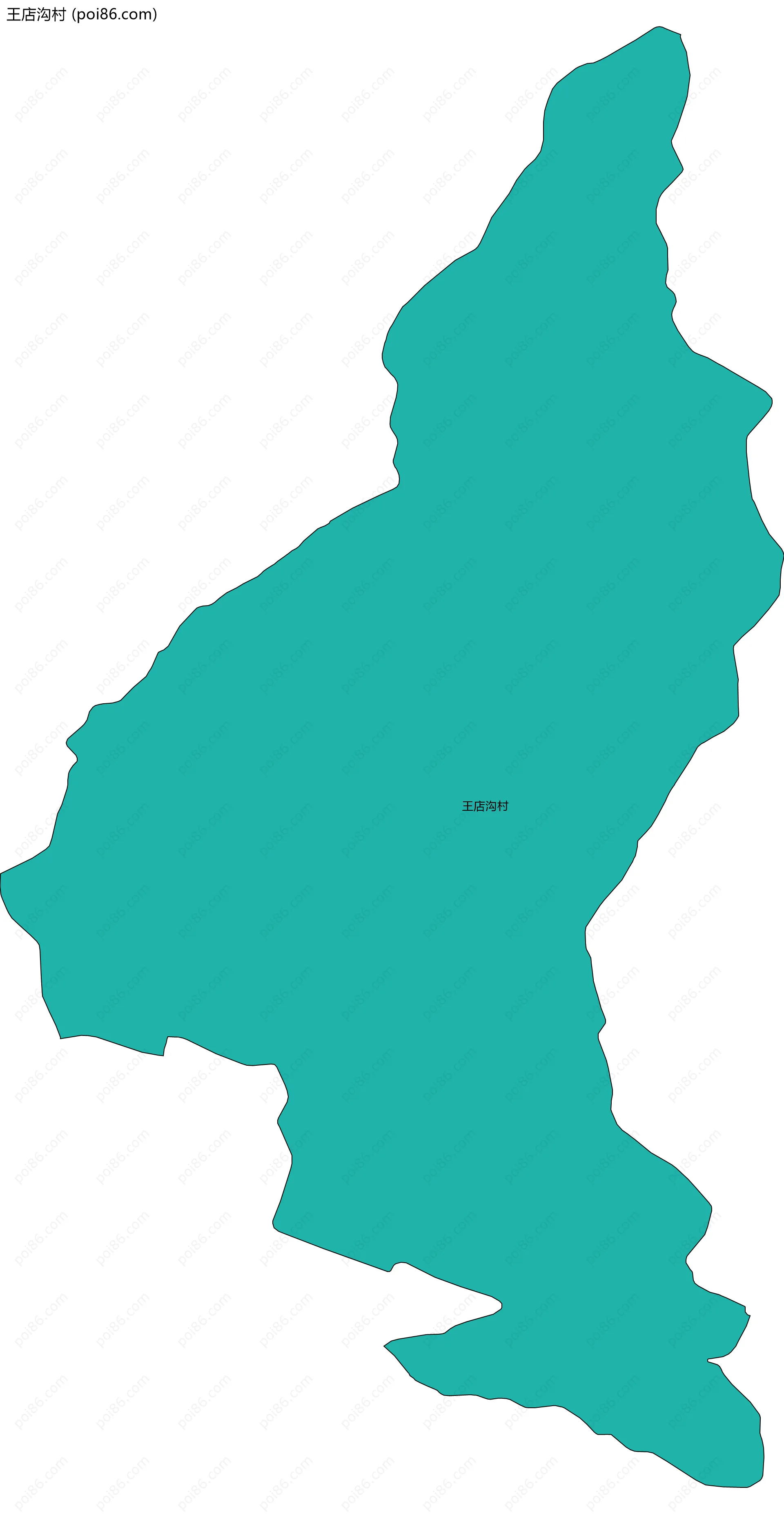 王店沟村边界地图