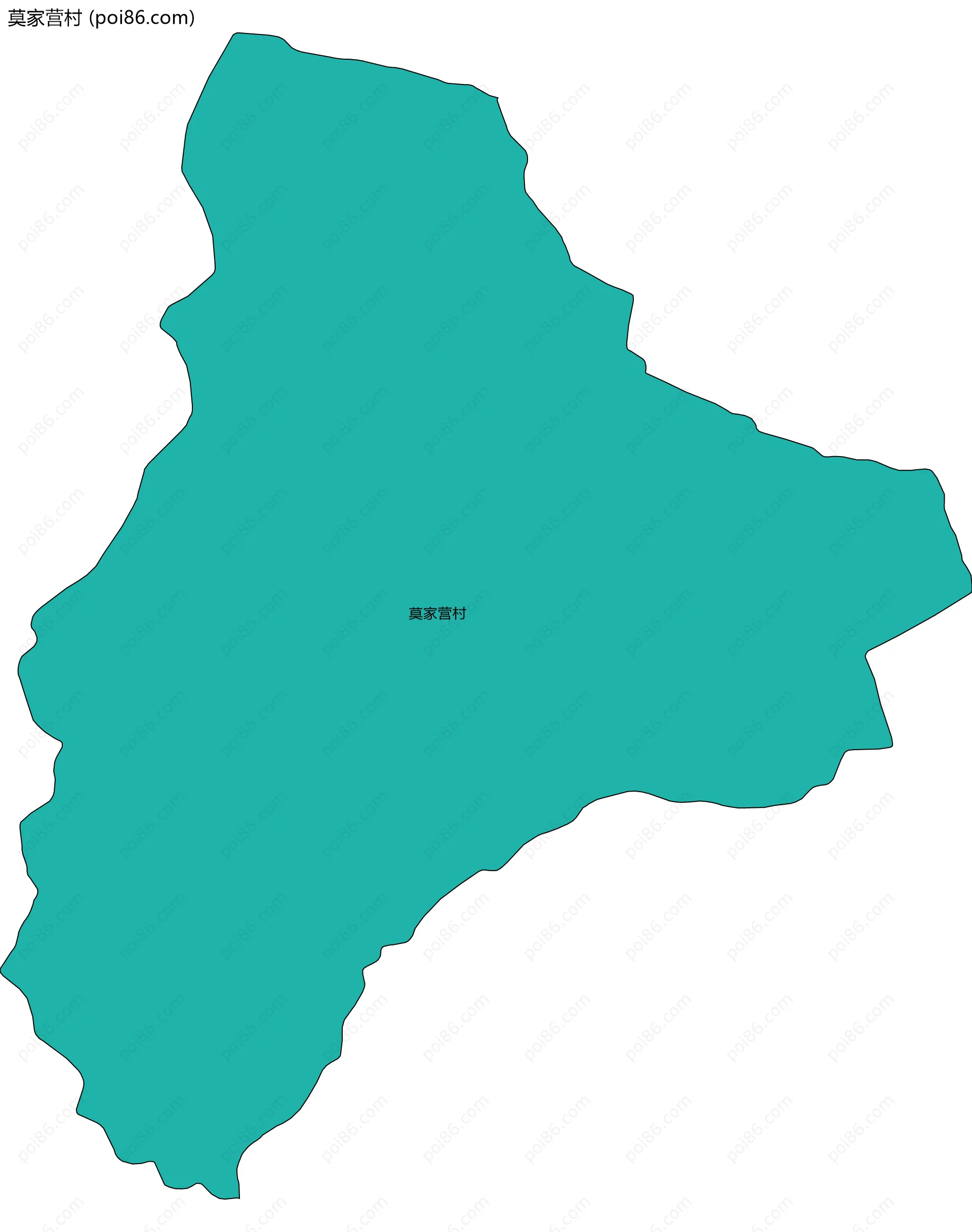 莫家营村边界地图