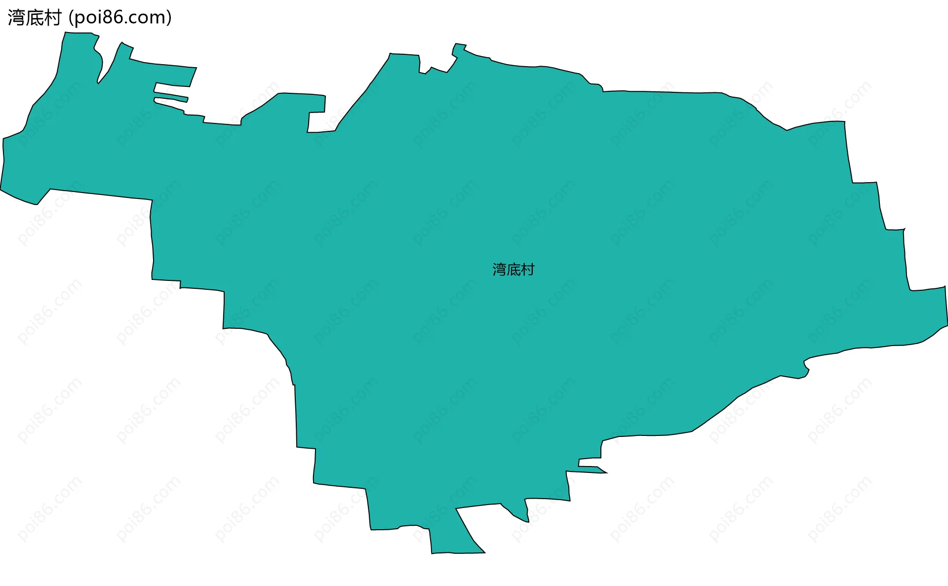 湾底村边界地图