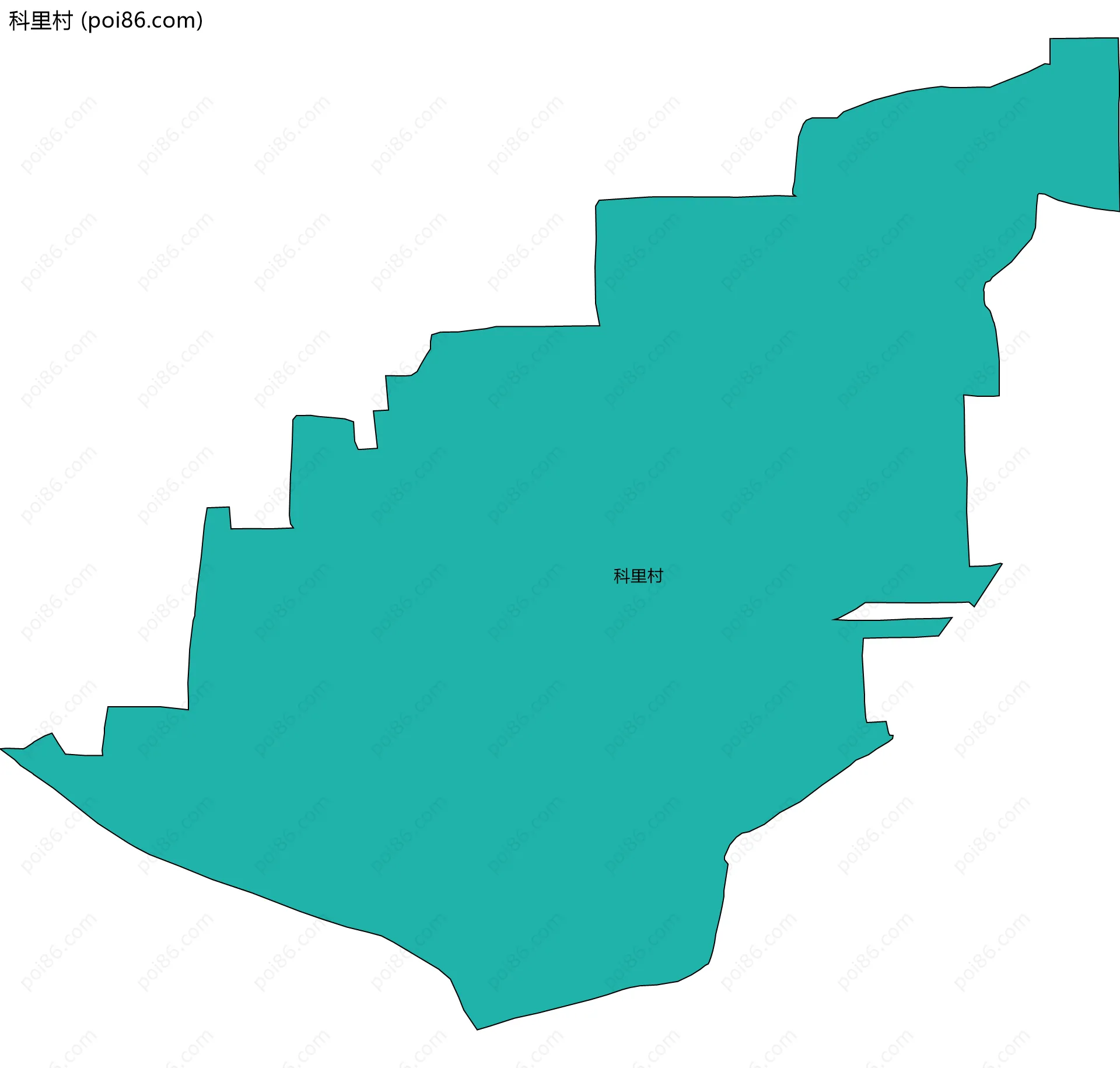 科里村边界地图