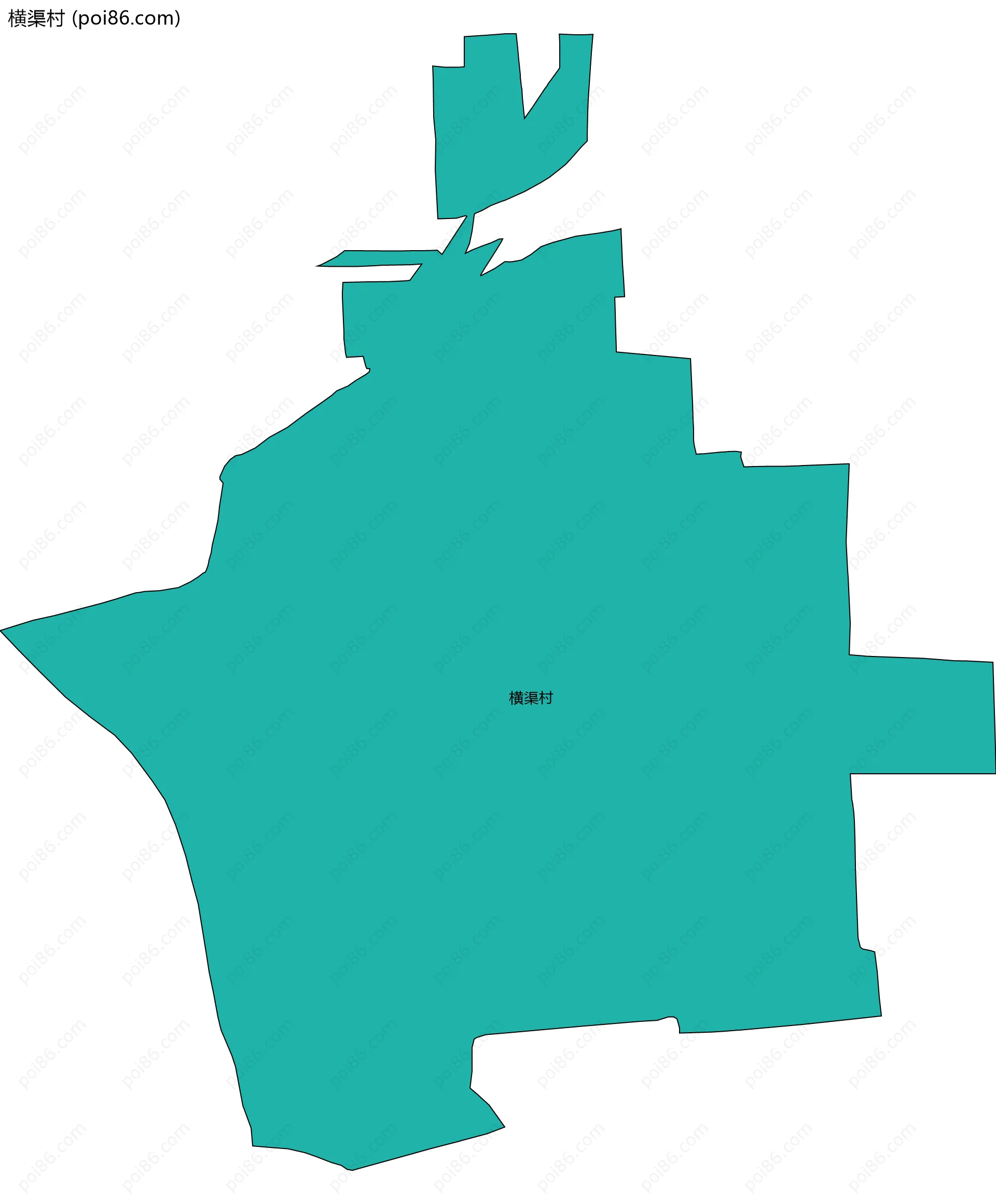 横渠村边界地图