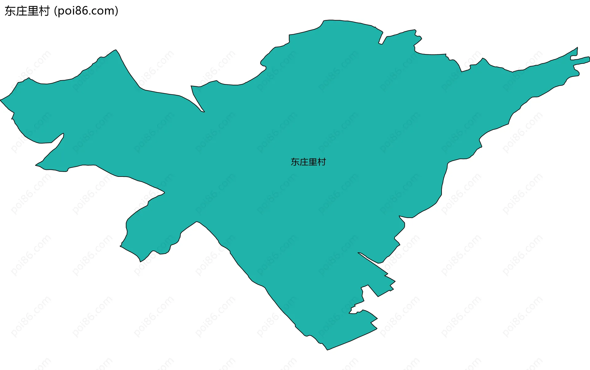 东庄里村边界地图