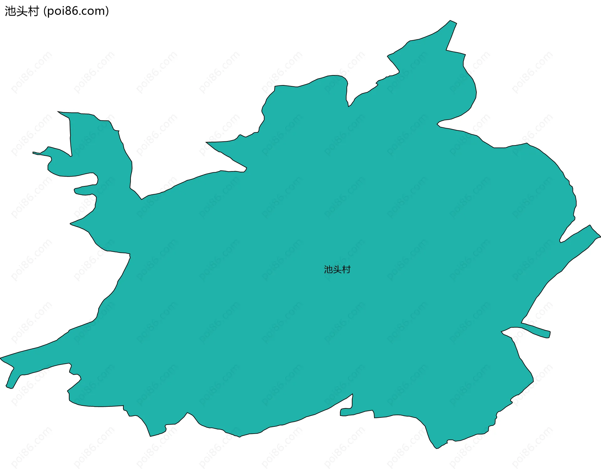 池头村边界地图