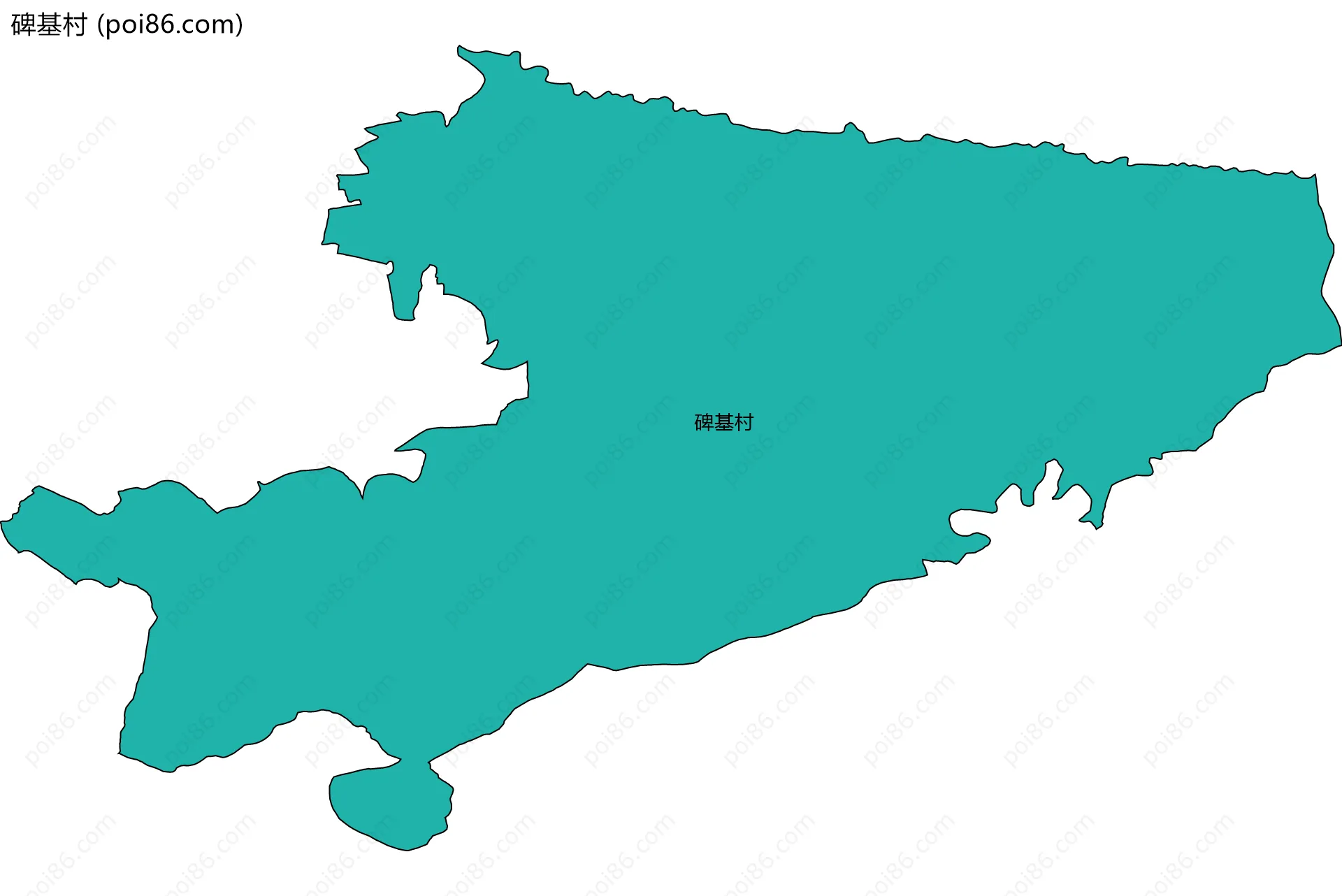 碑基村边界地图