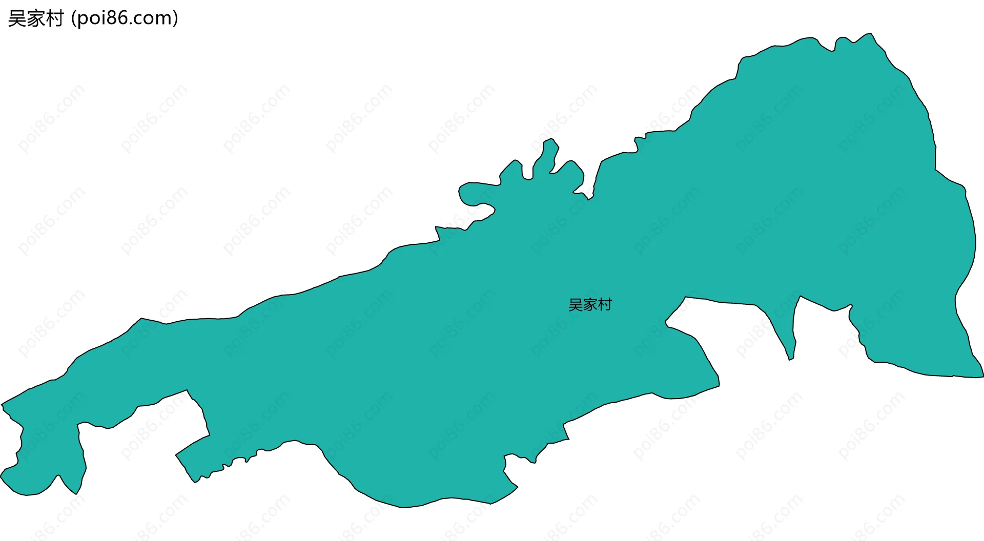 吴家村边界地图