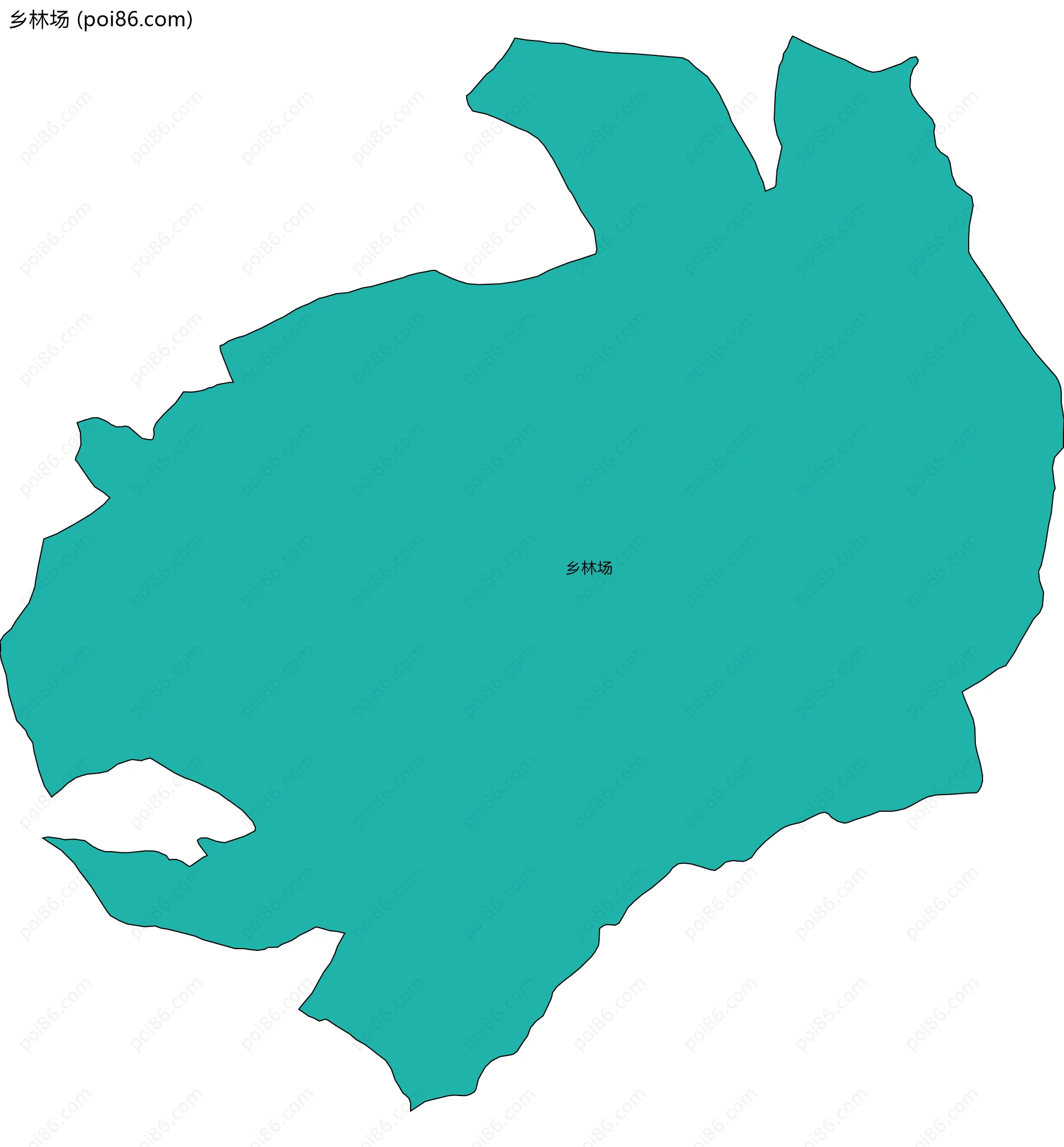 乡林场边界地图