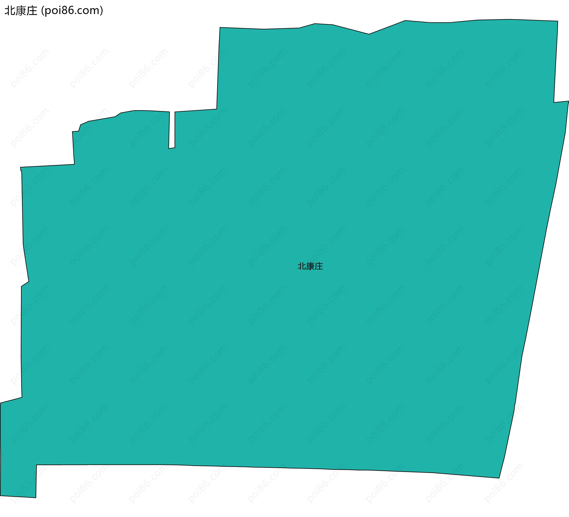 北康庄边界地图