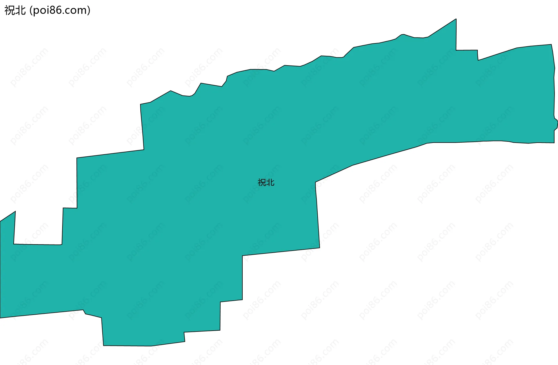 祝北边界地图