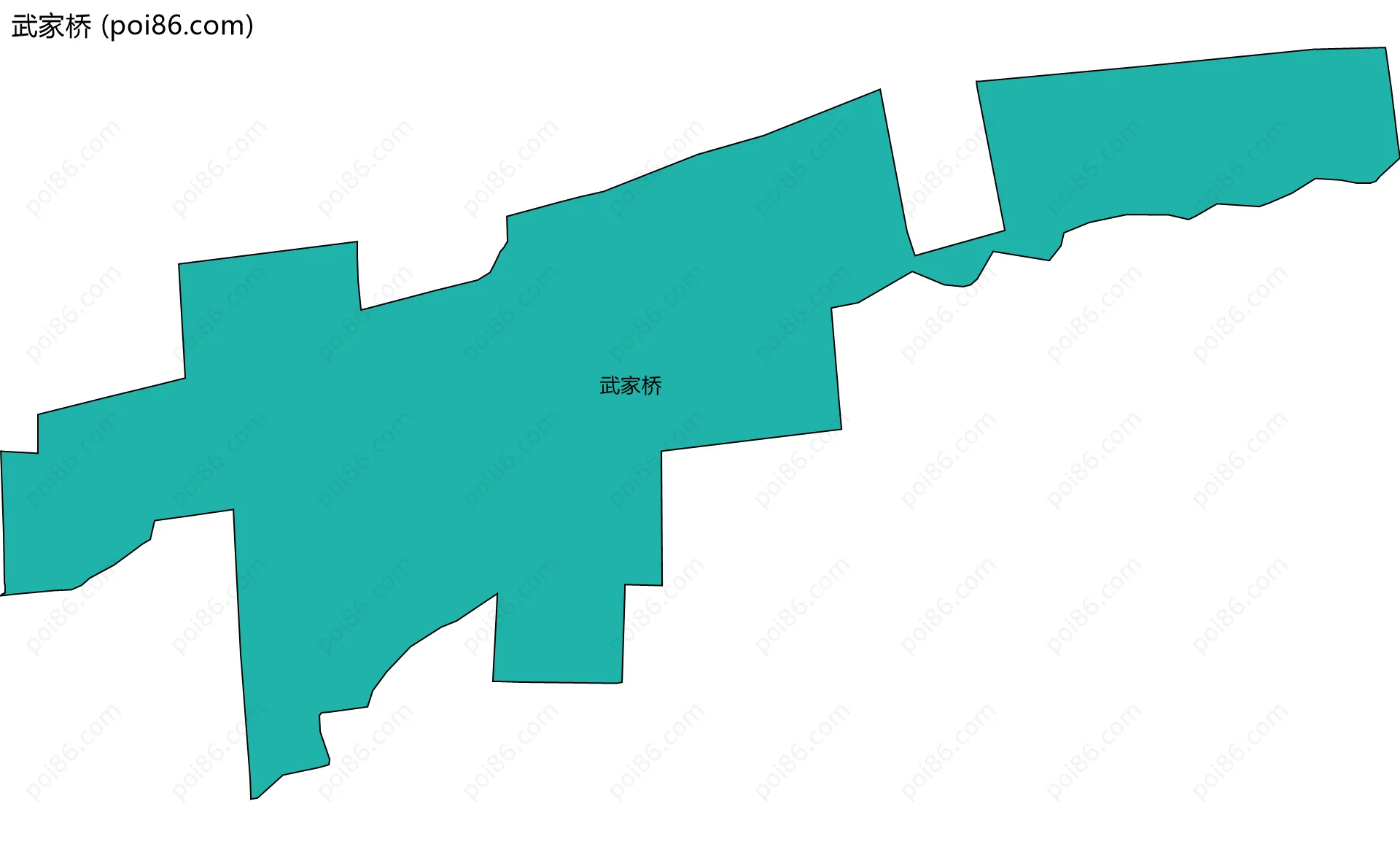 武家桥边界地图