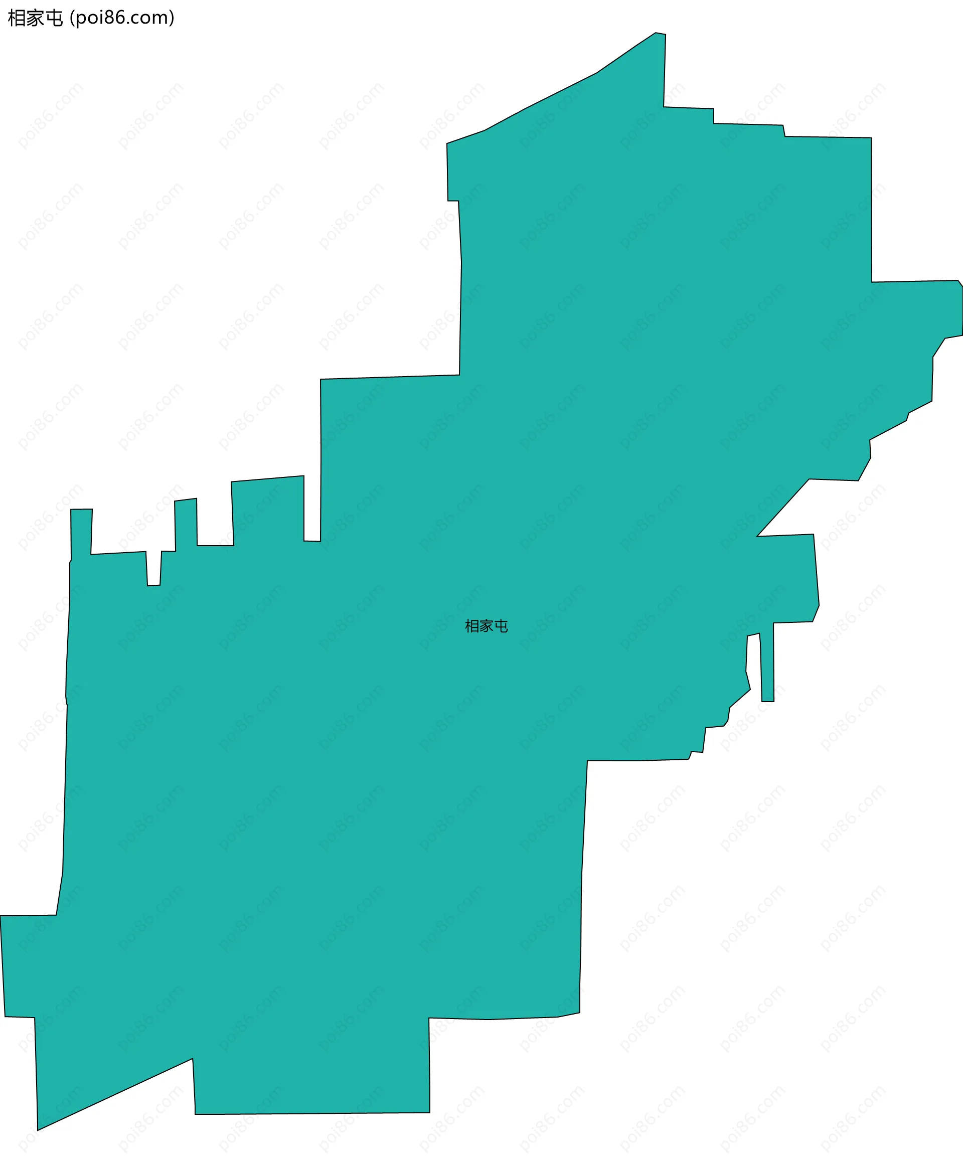 相家屯边界地图