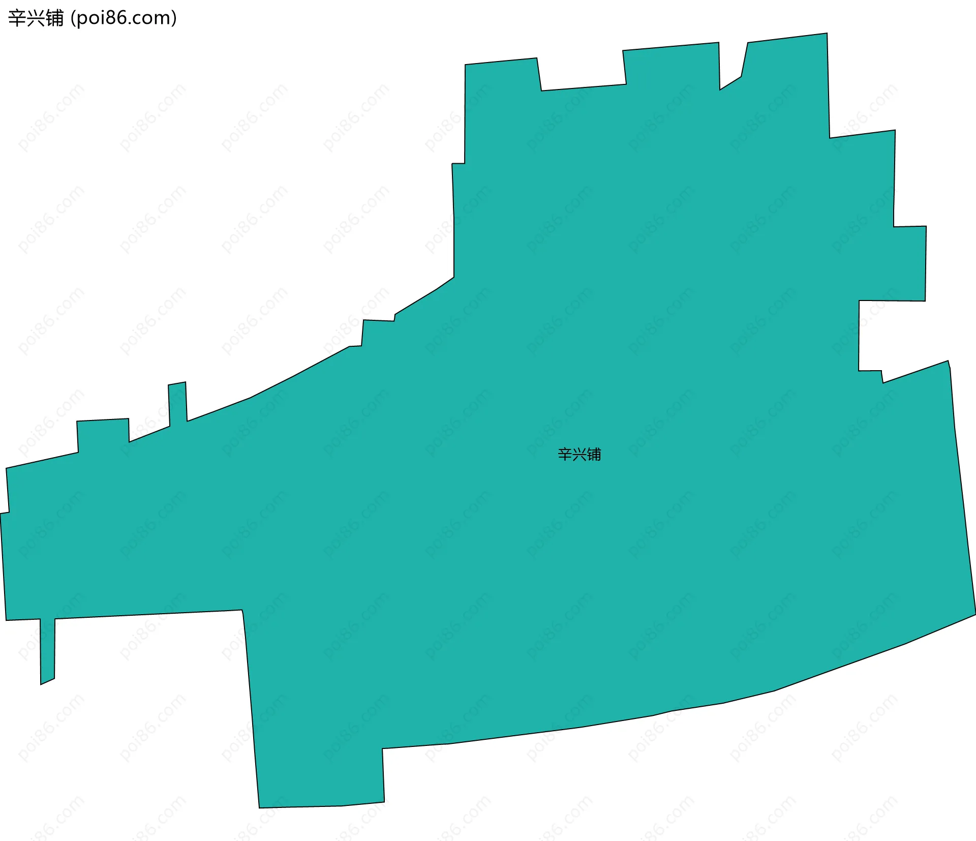 辛兴铺边界地图