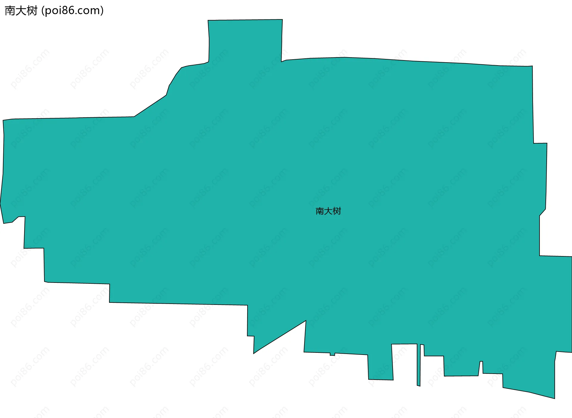 南大树边界地图