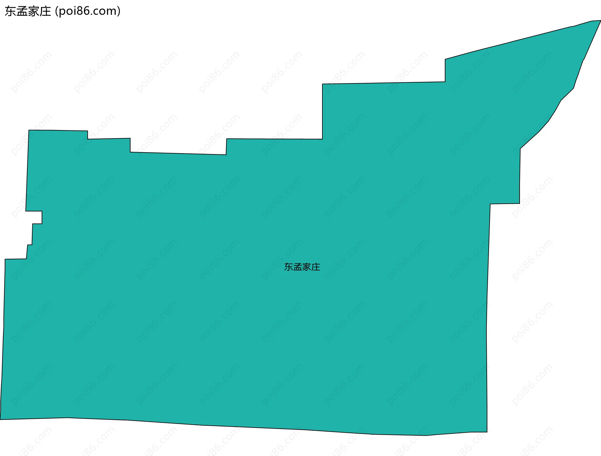 东孟家庄边界地图