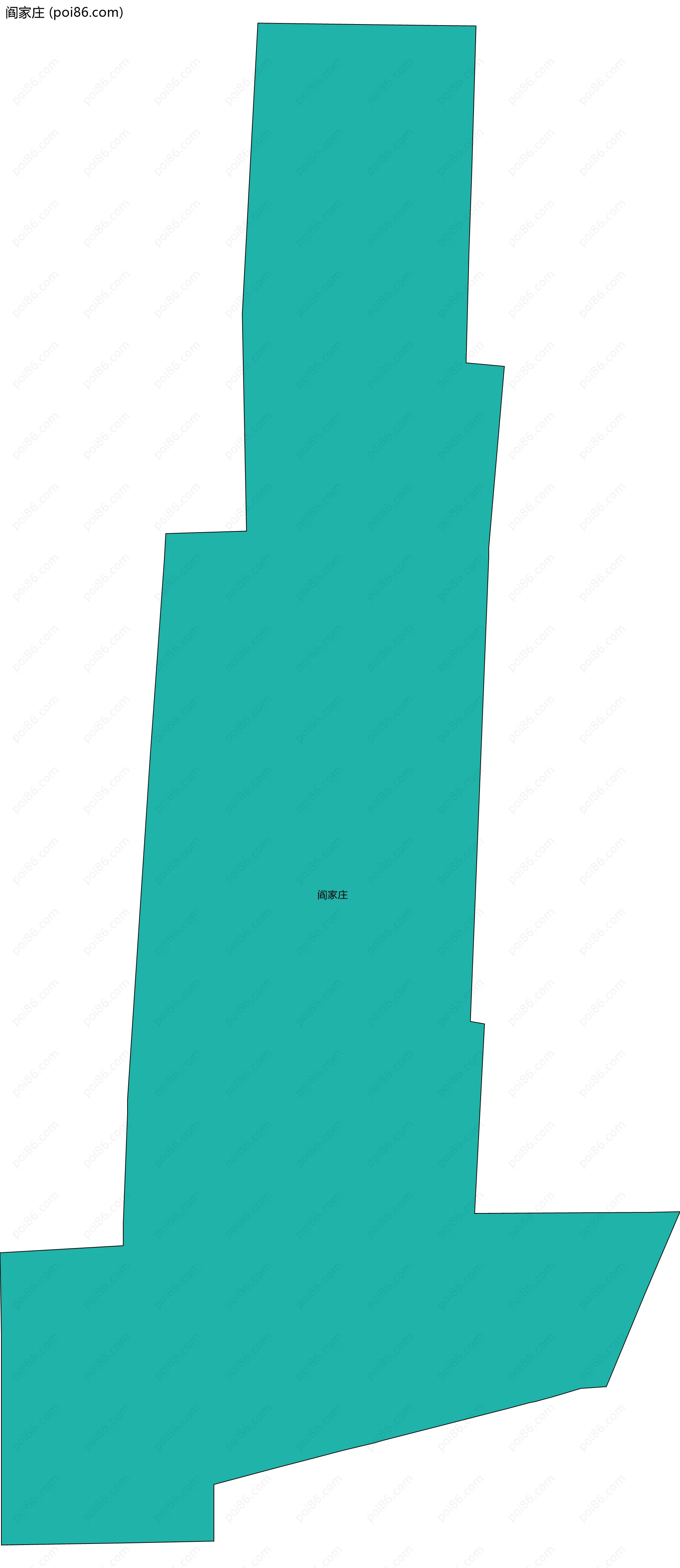 阎家庄边界地图