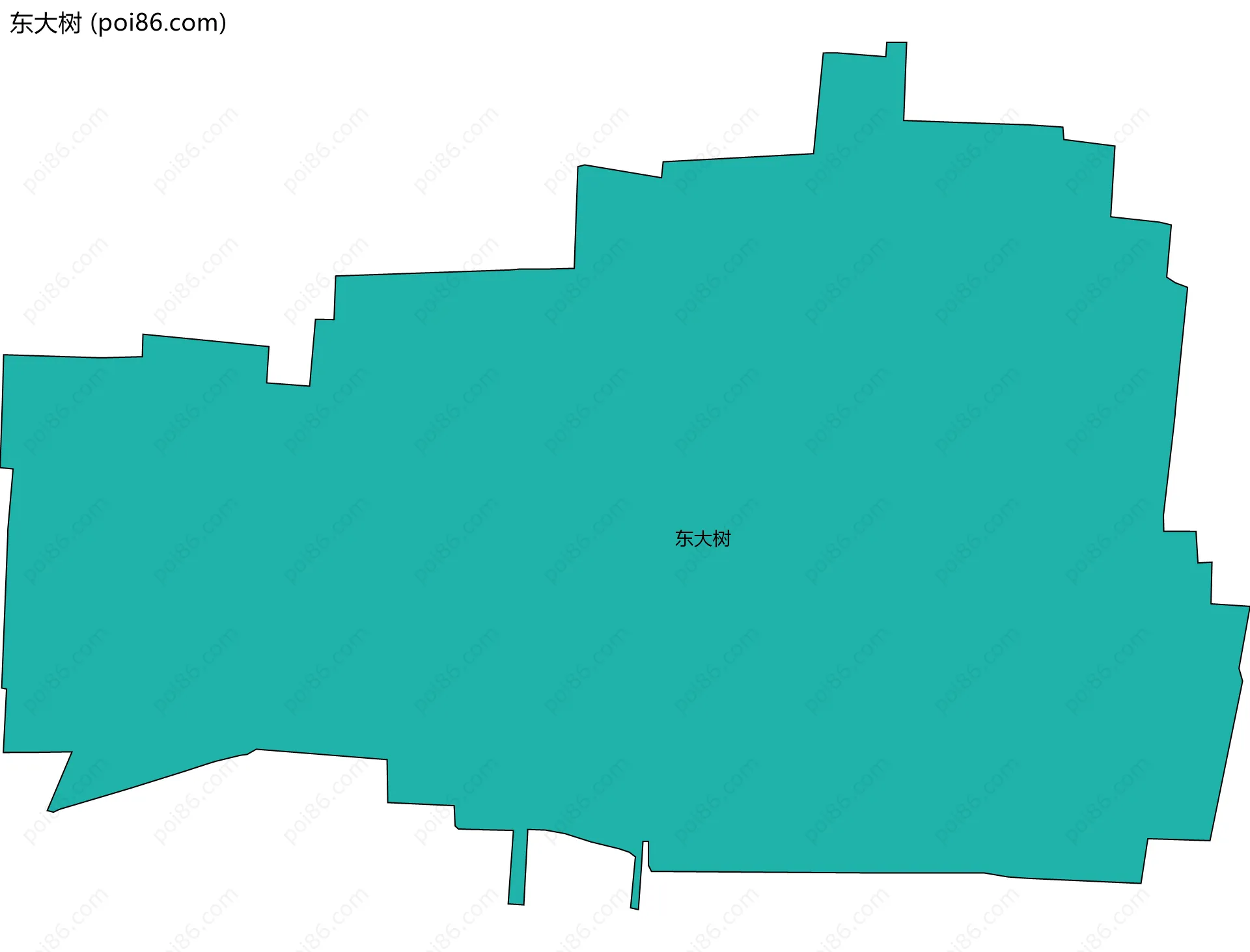 东大树边界地图