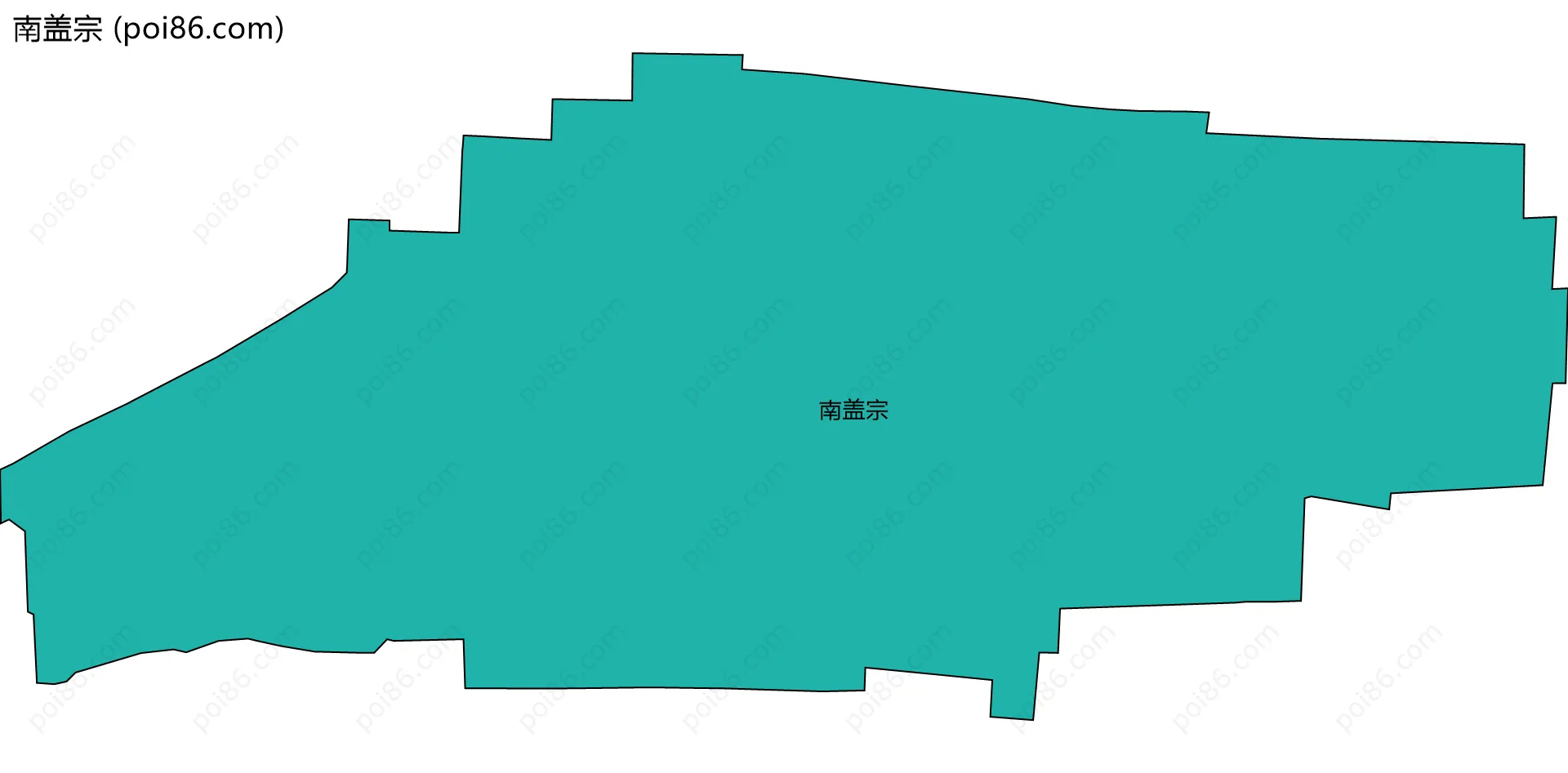 南盖宗边界地图