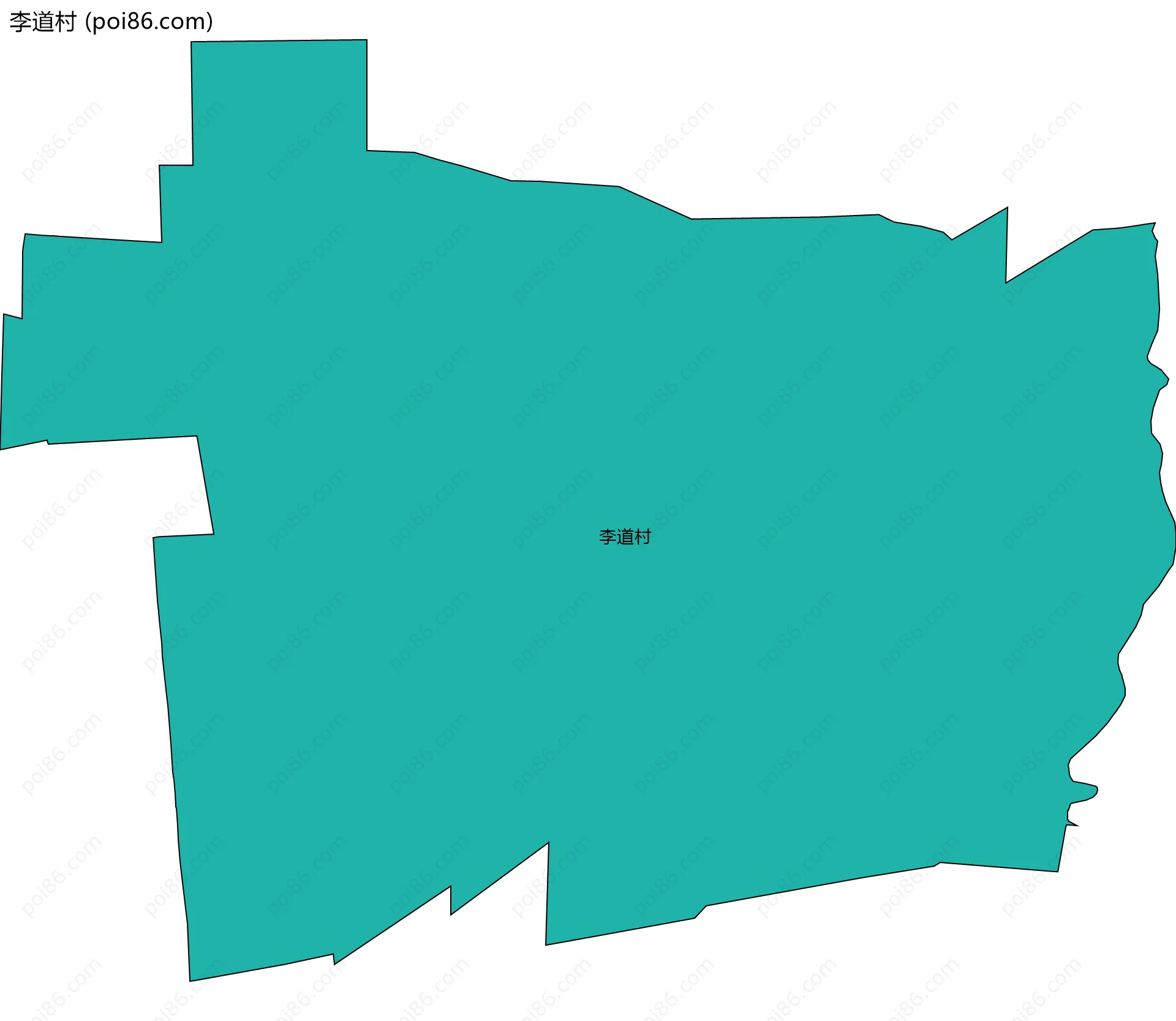 李道村边界地图