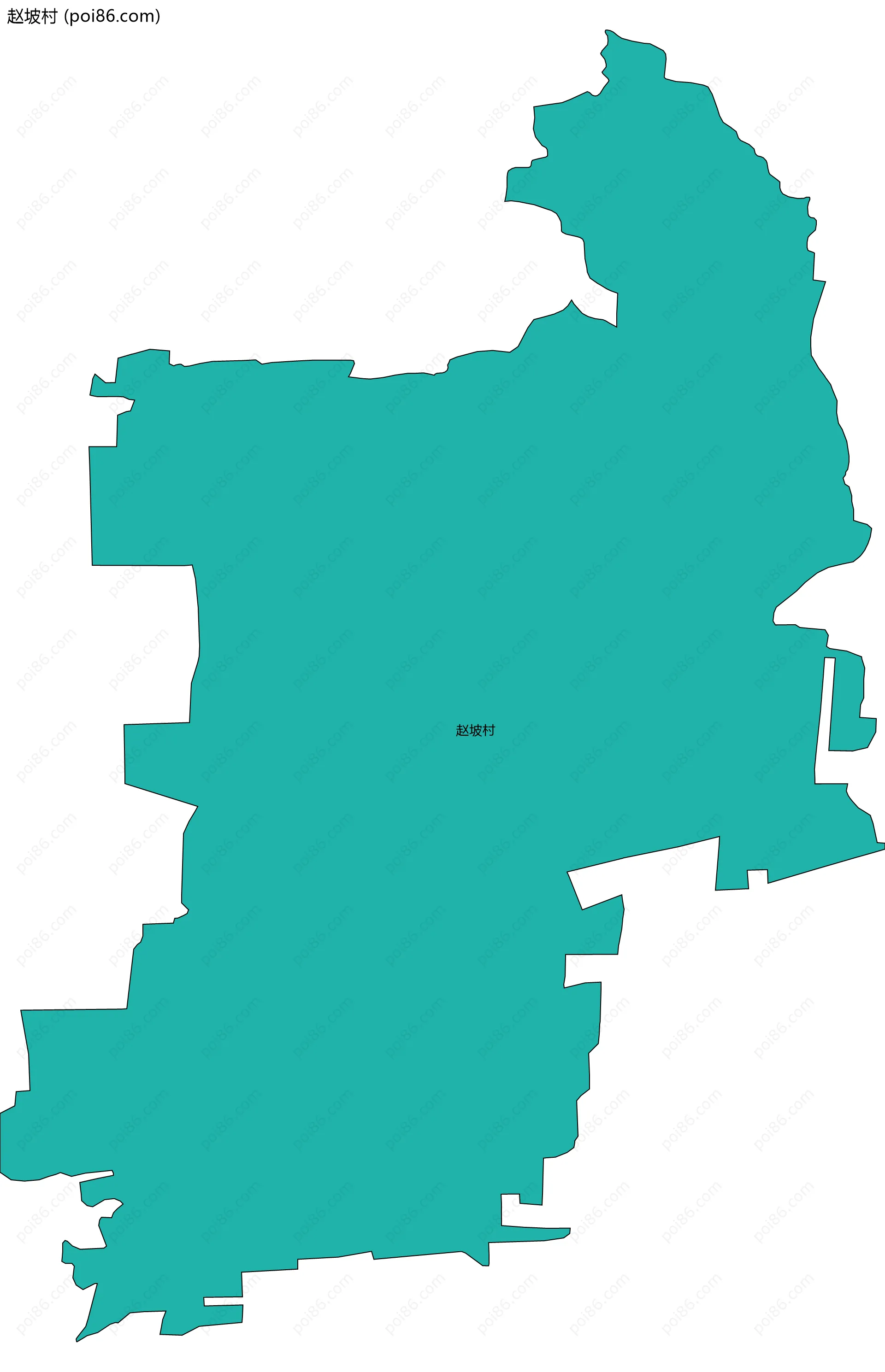 赵坡村边界地图