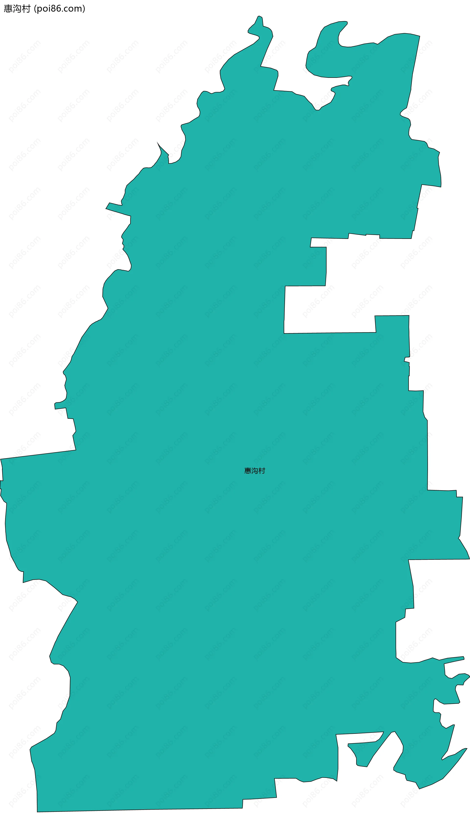 惠沟村边界地图