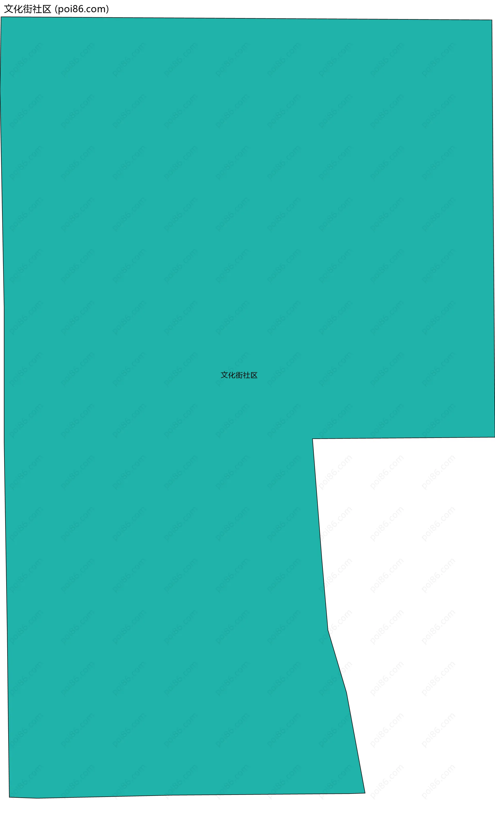 文化街社区边界地图