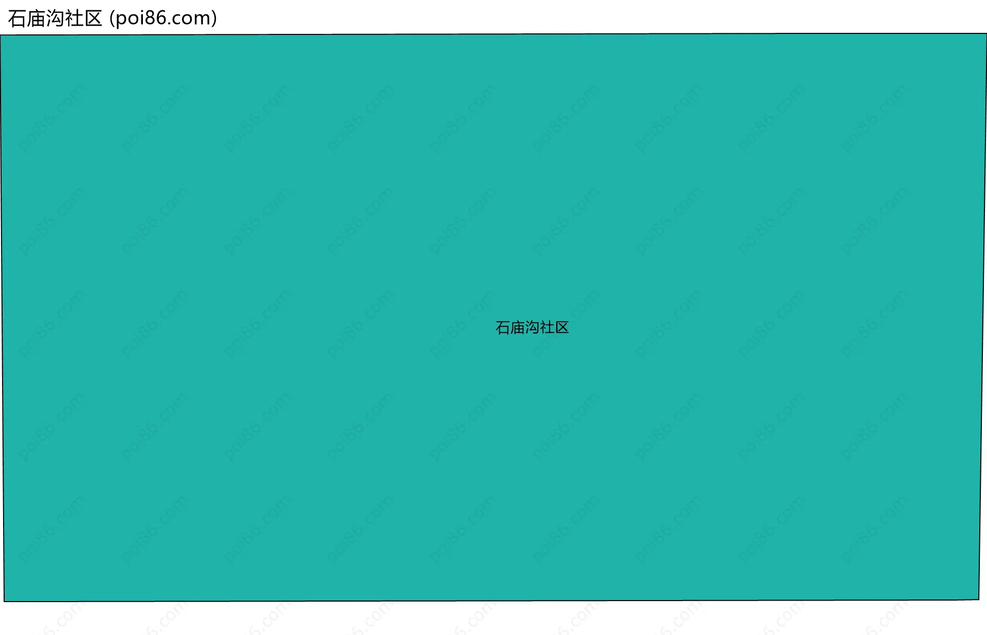 石庙沟社区边界地图