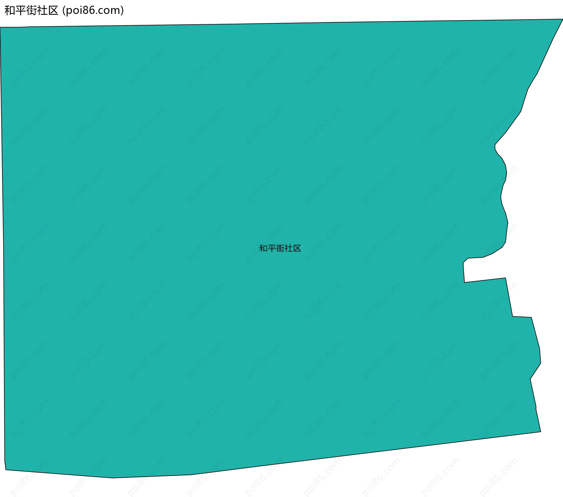 和平街社区边界地图