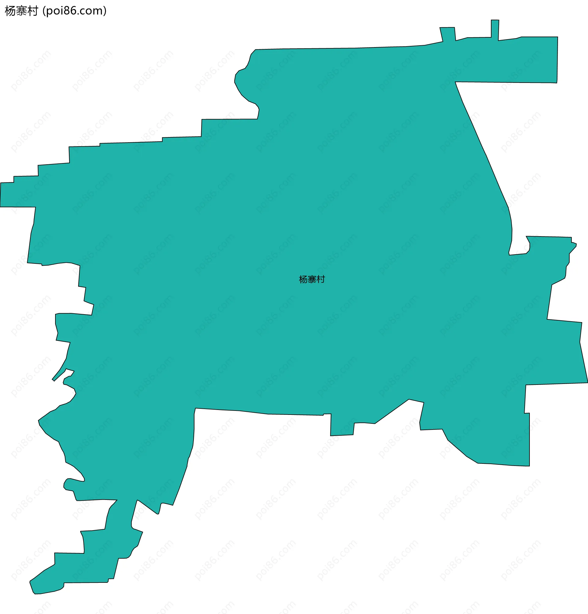 杨寨村边界地图