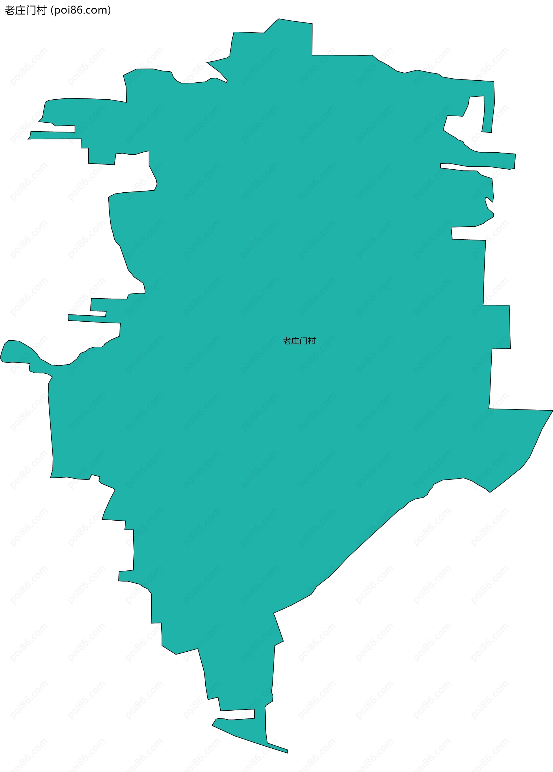 老庄门村边界地图