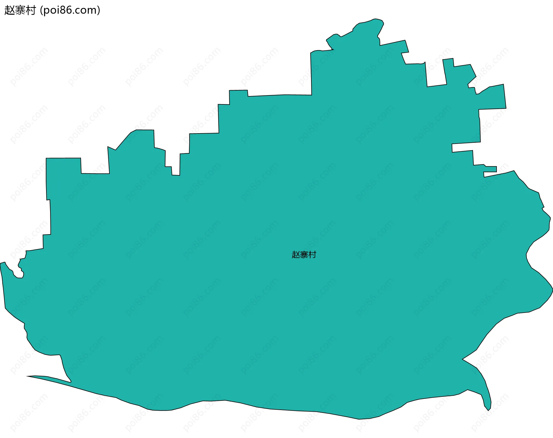 赵寨村边界地图