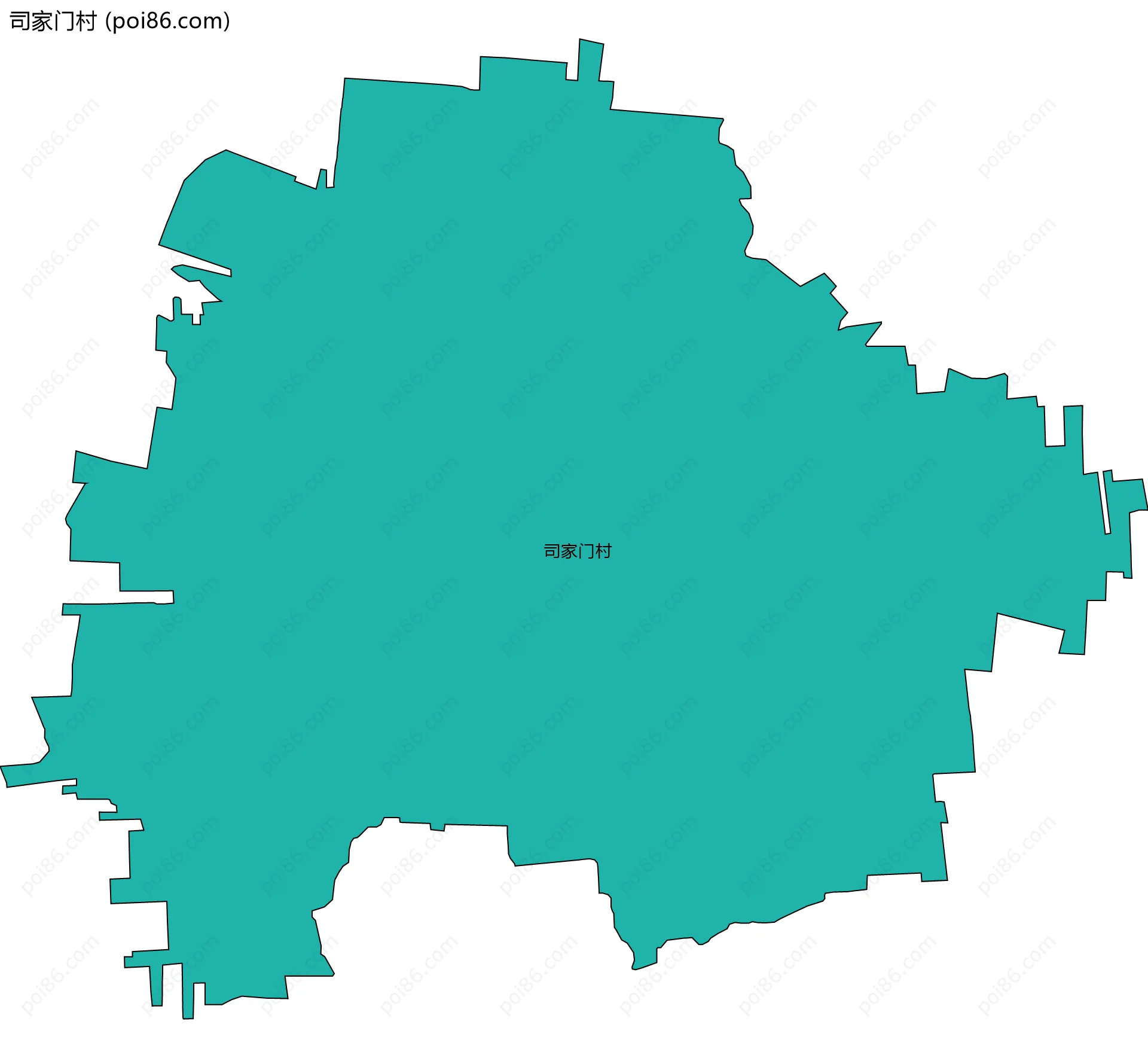 司家门村边界地图