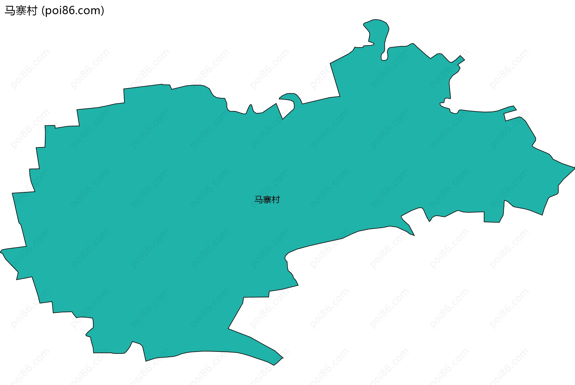 马寨村边界地图