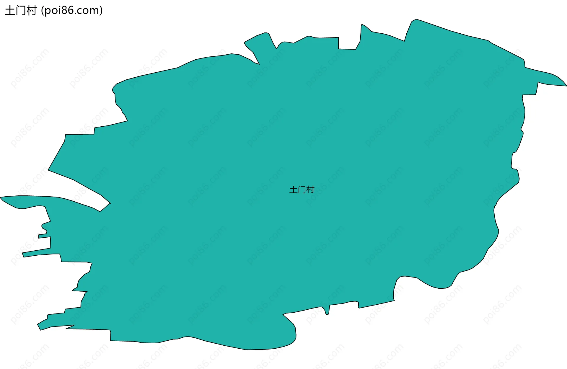 土门村边界地图