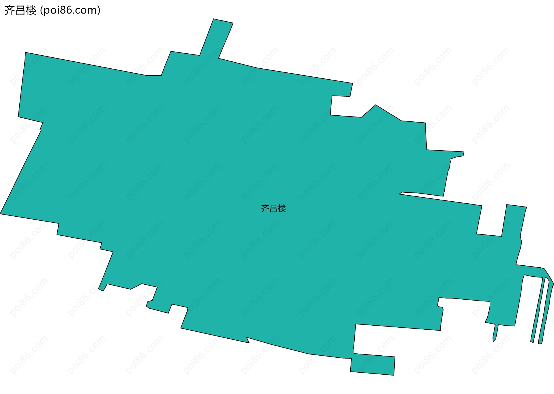 齐吕楼边界地图