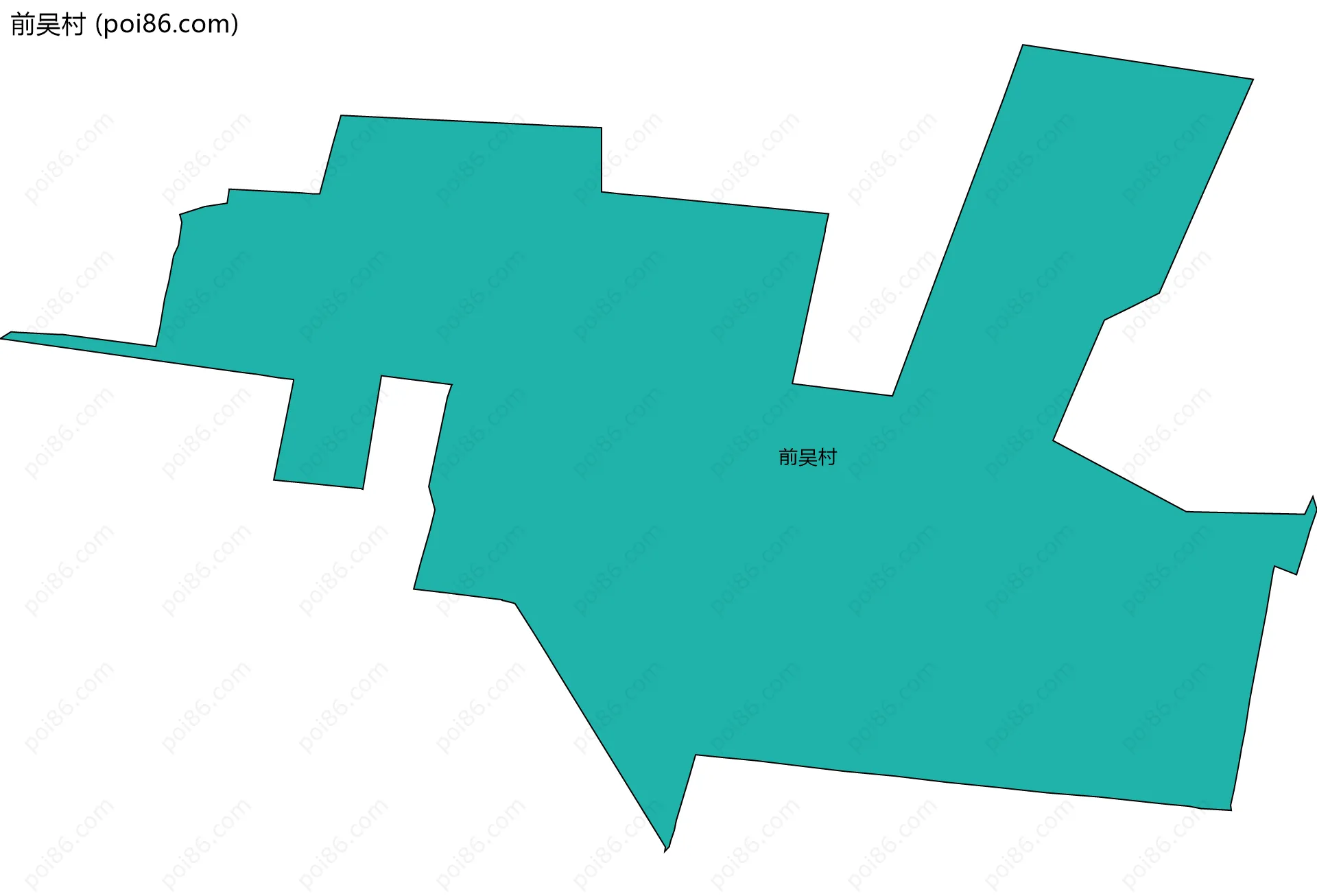 前吴村边界地图