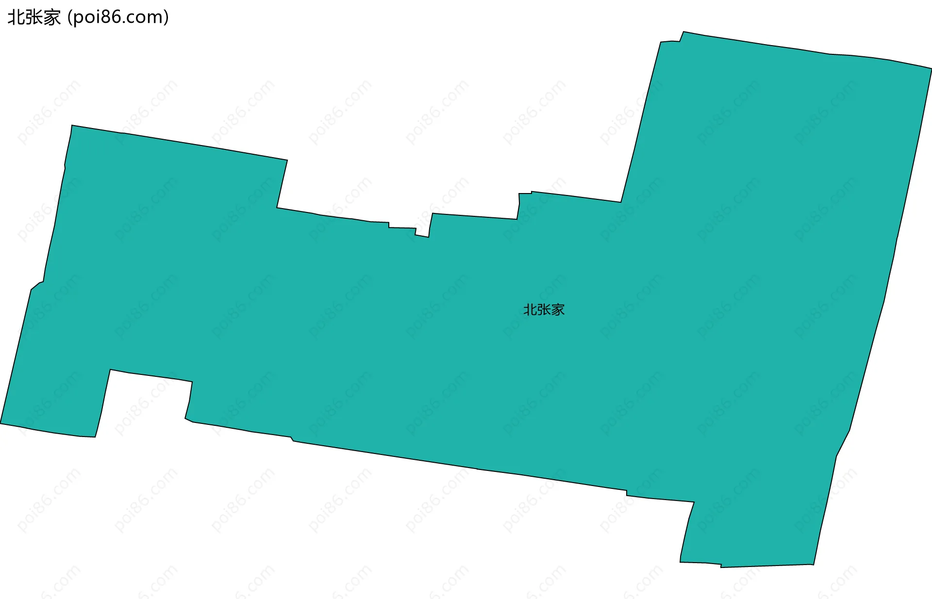 北张家边界地图