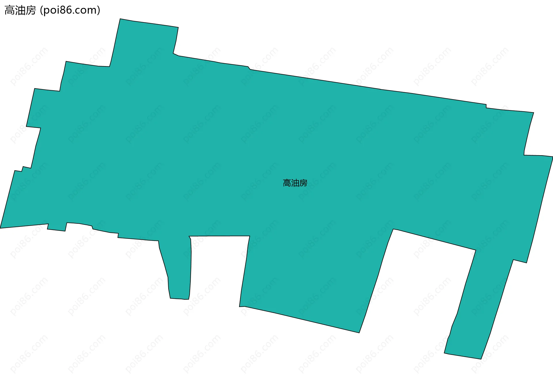 高油房边界地图