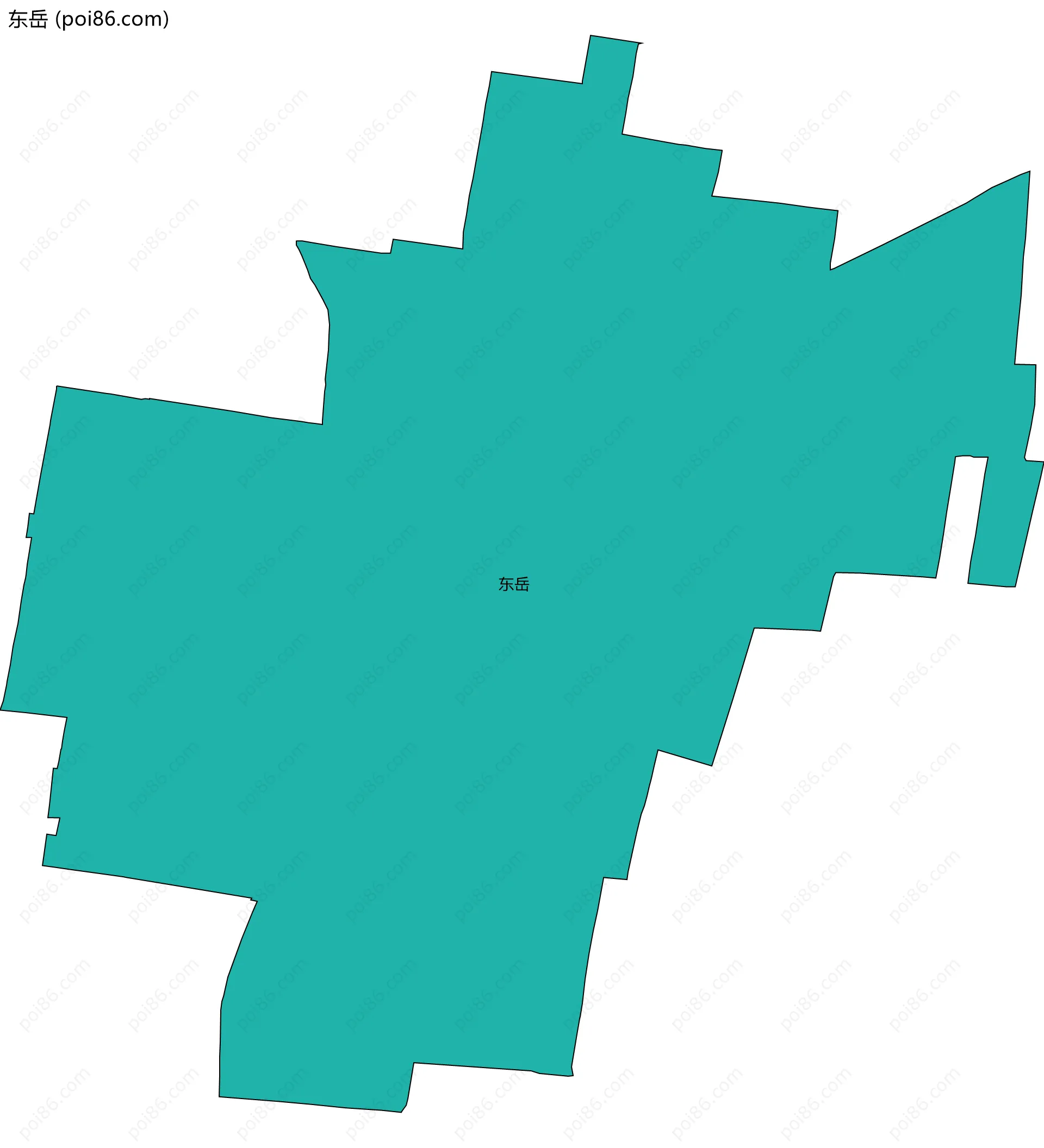 东岳边界地图