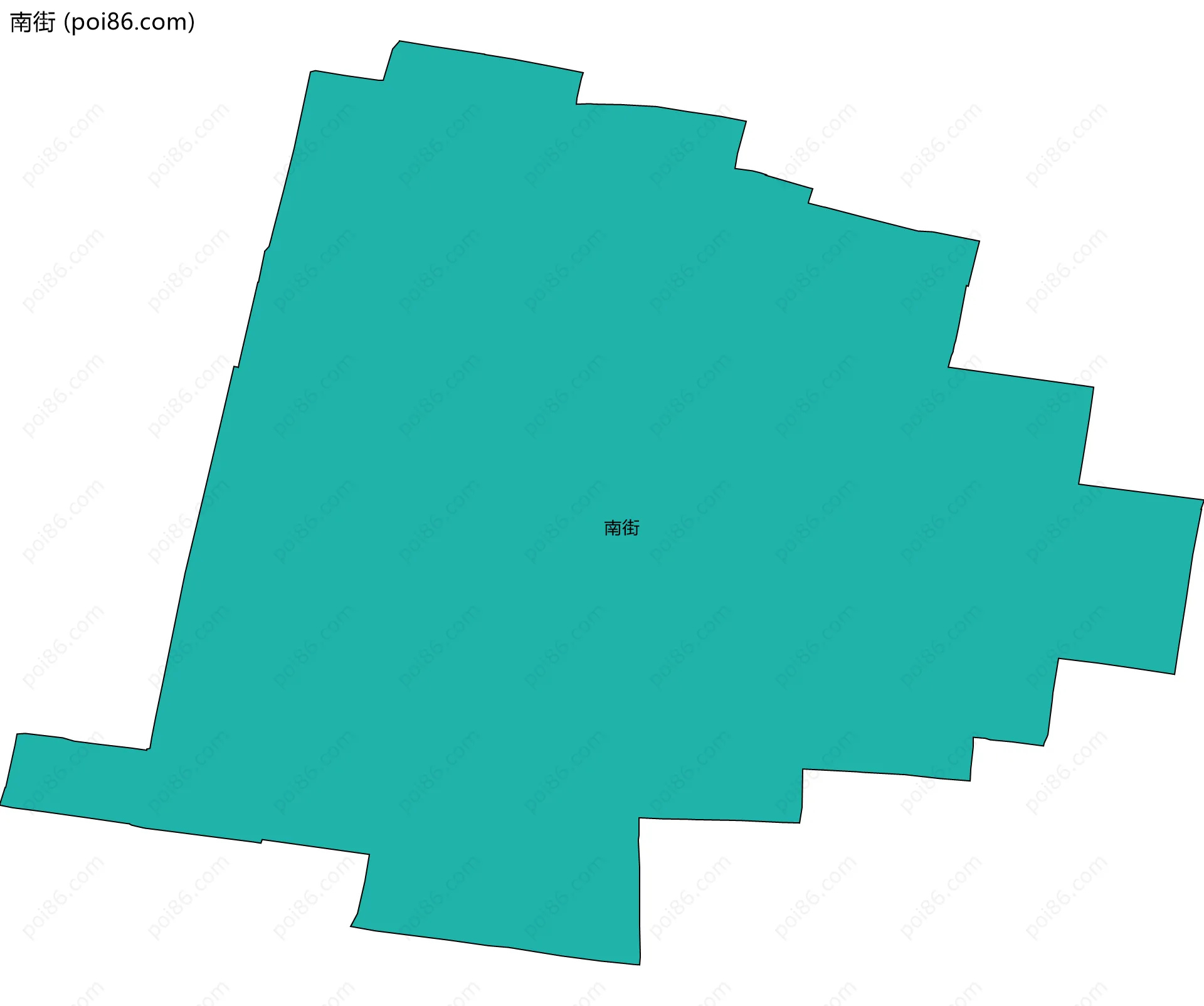 南街边界地图