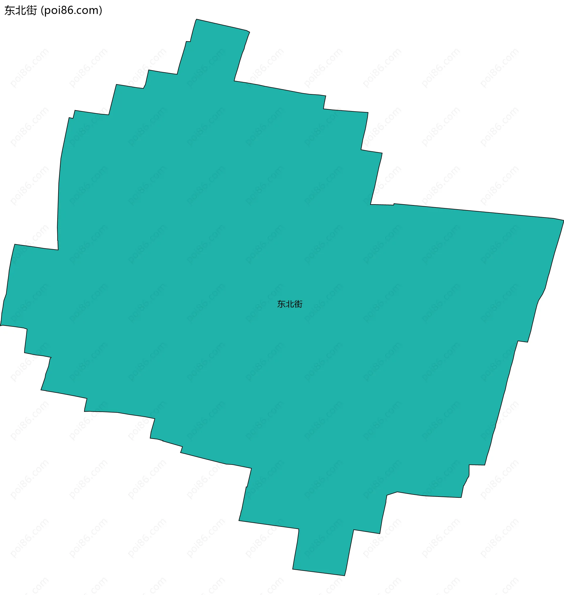 东北街边界地图
