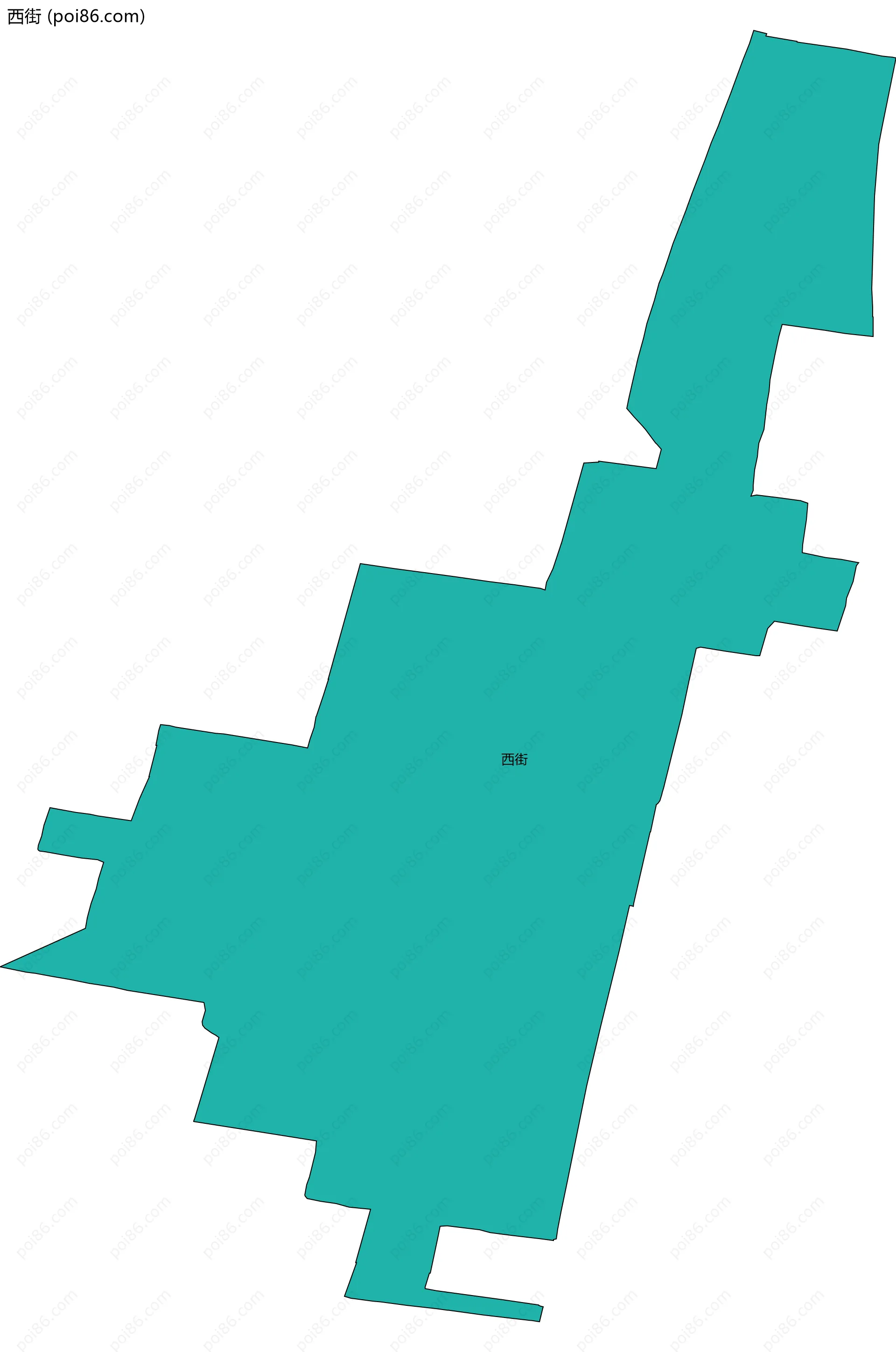 西街边界地图