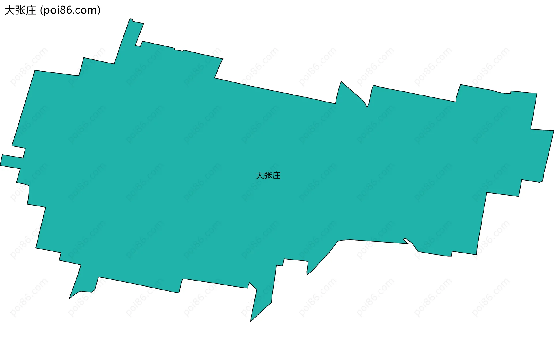 大张庄边界地图