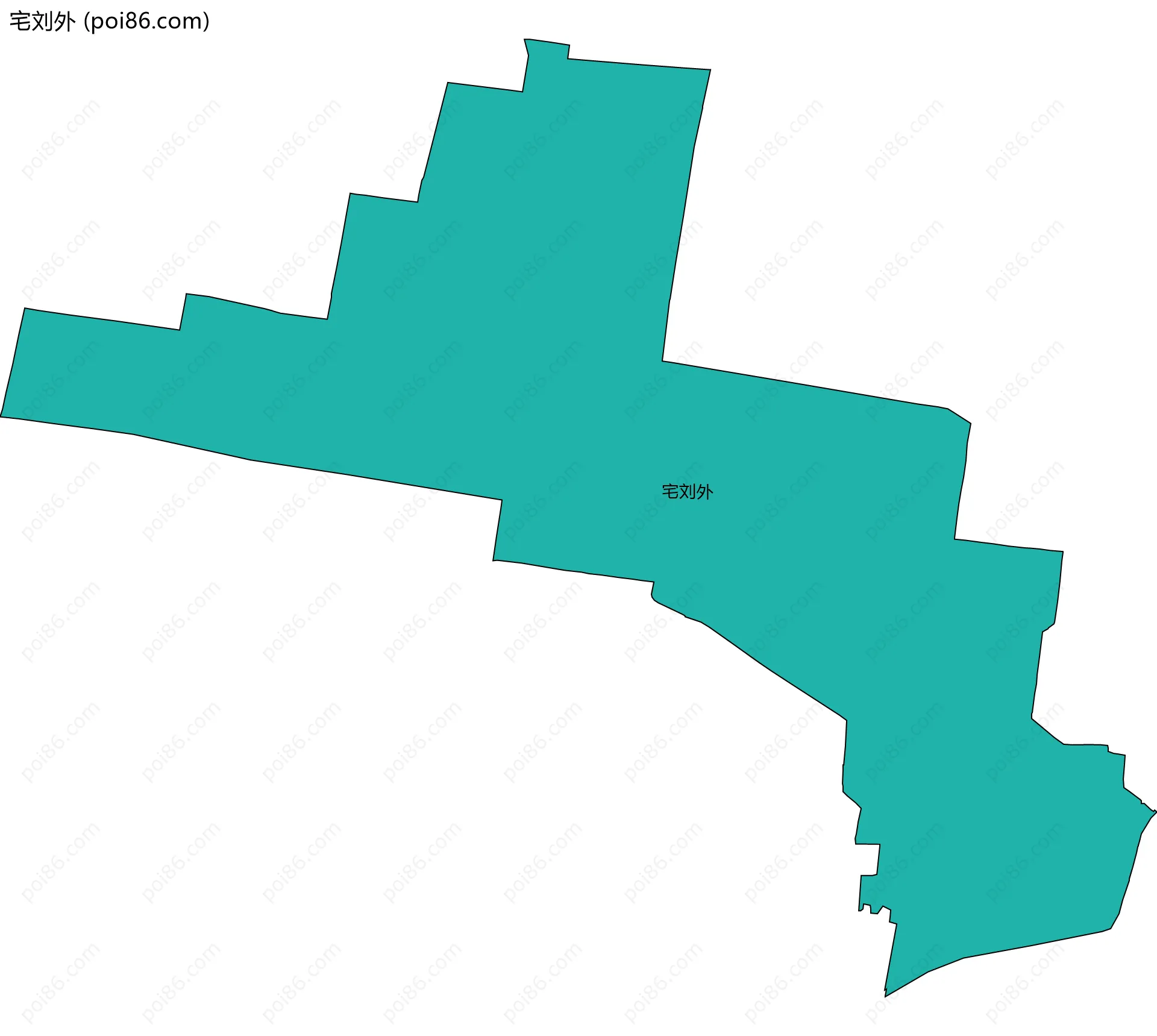 宅刘外边界地图
