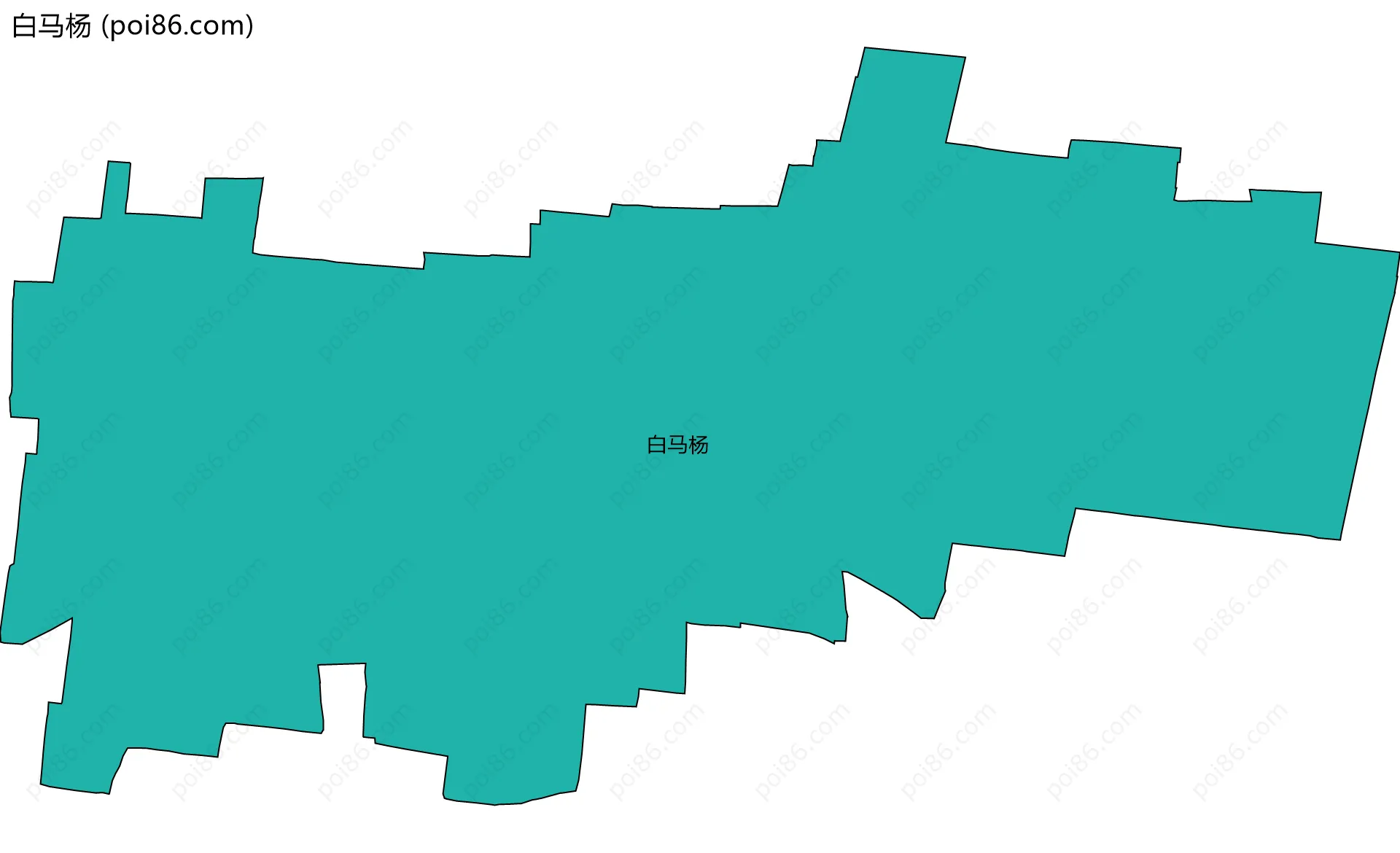 白马杨边界地图