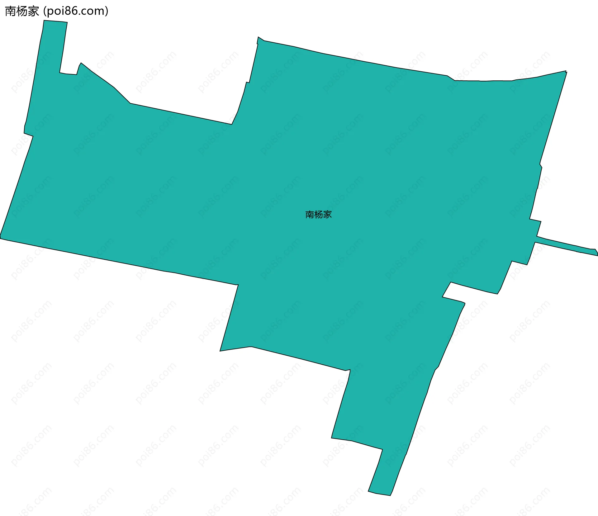 南杨家边界地图