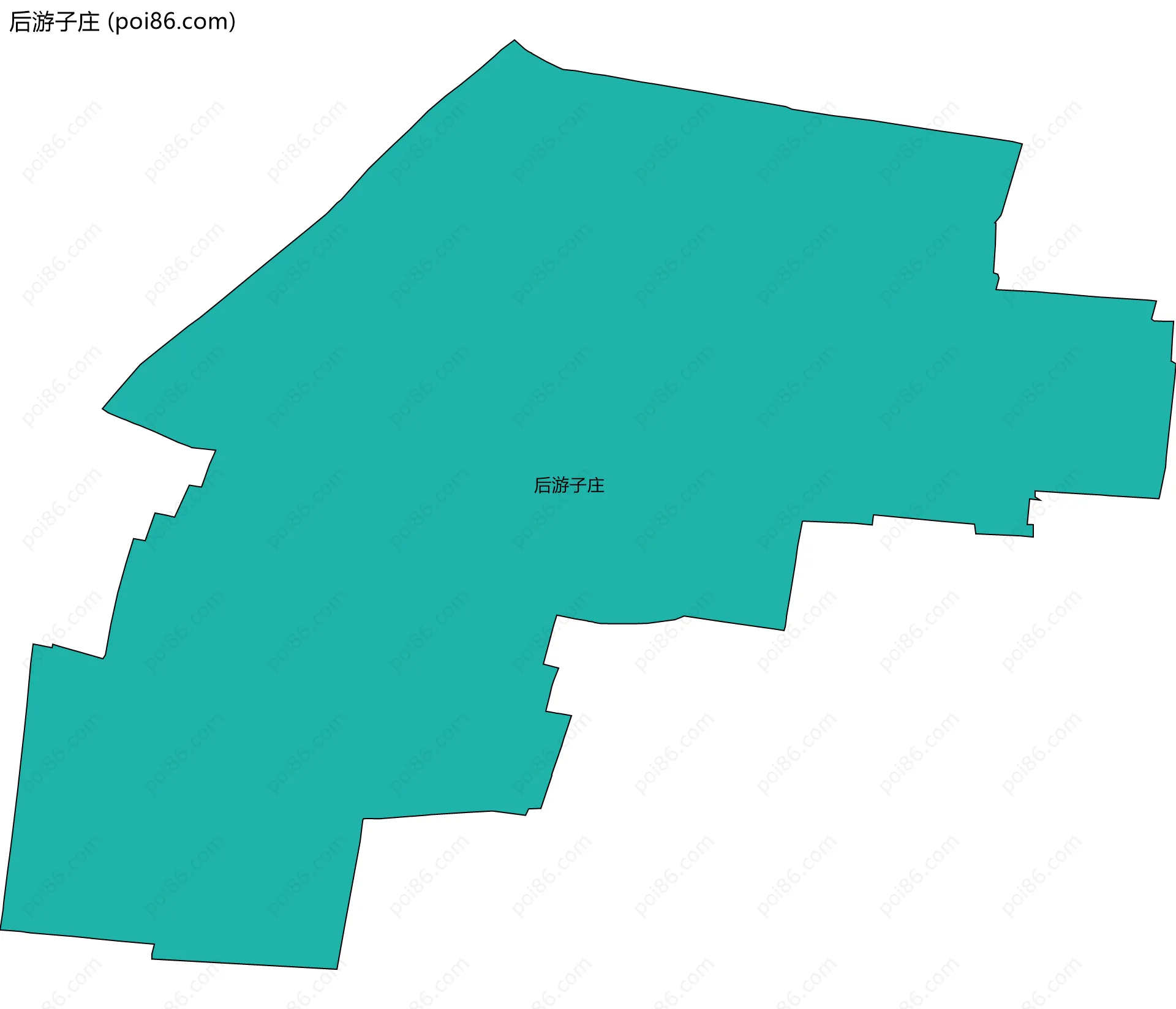 后游子庄边界地图