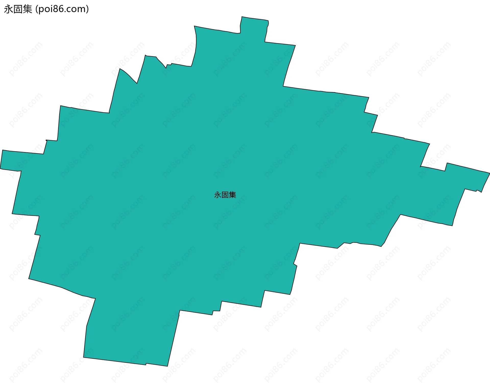 永固集边界地图