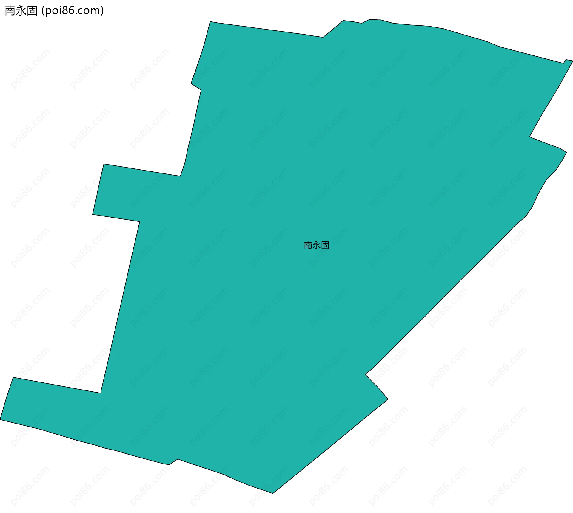 南永固边界地图