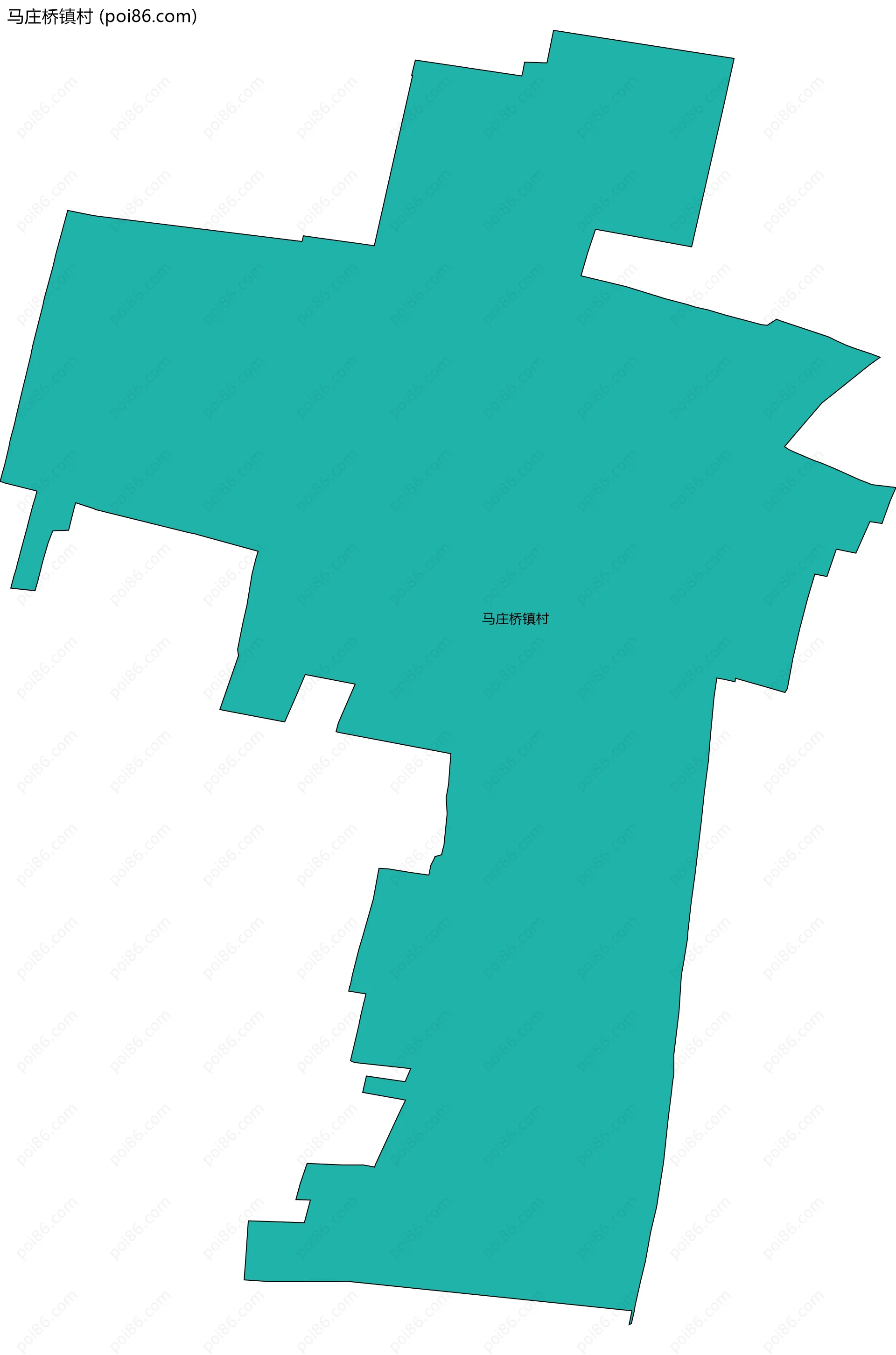 马庄桥镇村边界地图