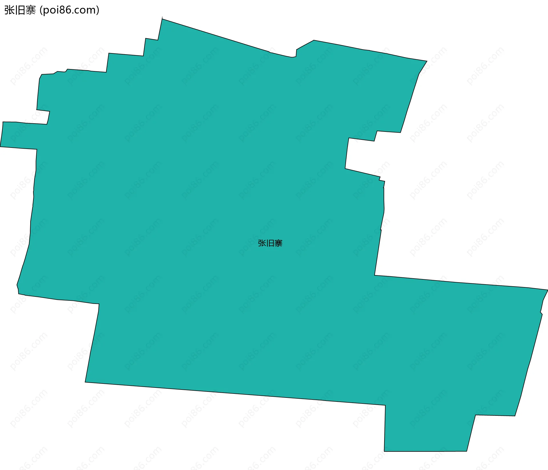 张旧寨边界地图