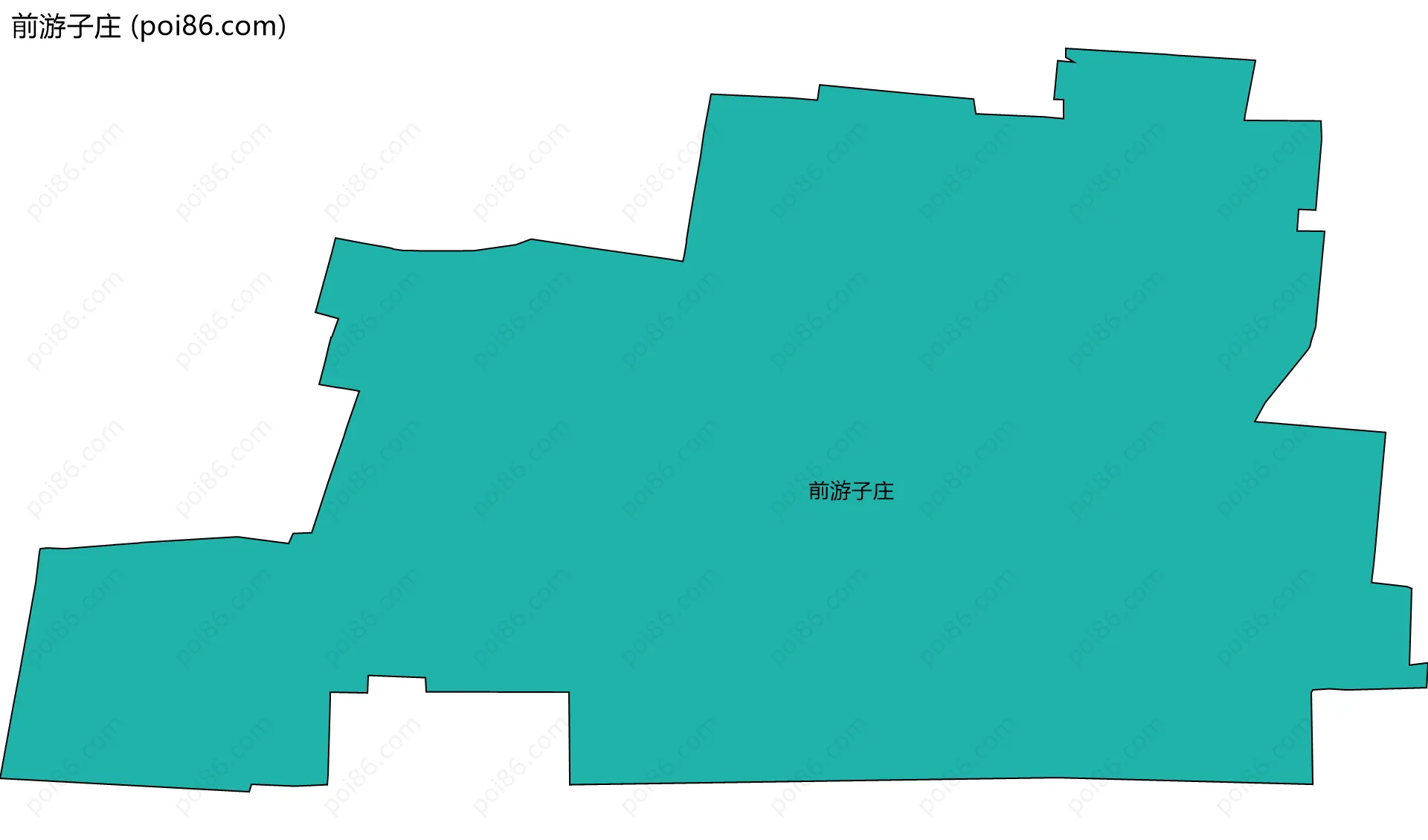 前游子庄边界地图